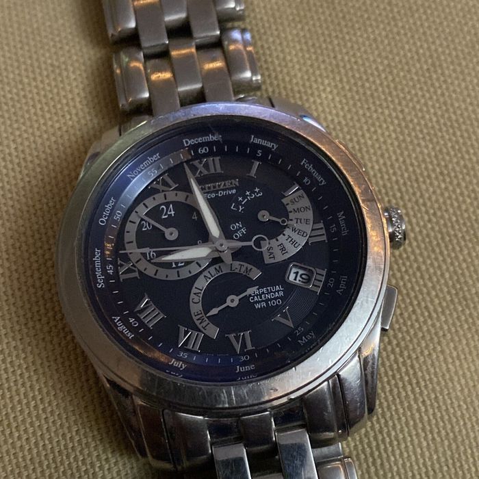 Citizen Mens Citizen EcoDrive Perpetual Calendar Calibre 8700 Watch