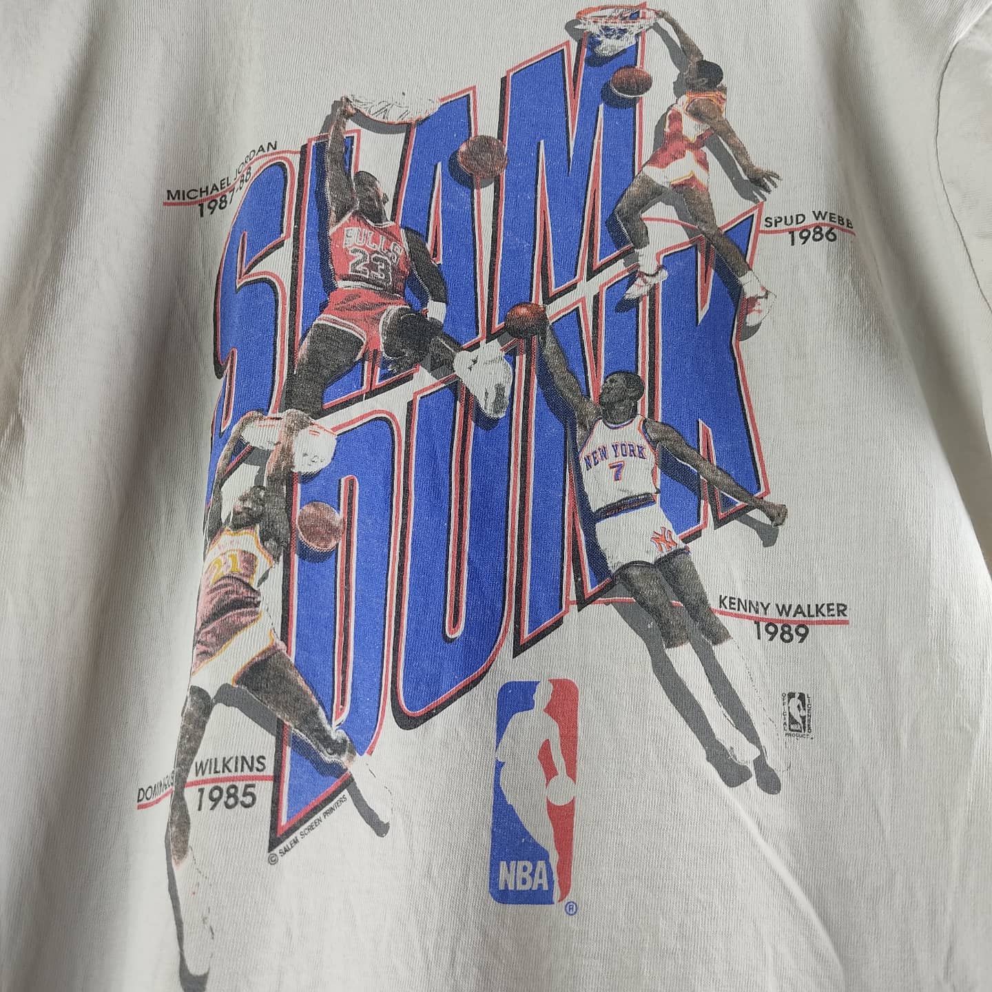 NBA × Salem Sportswear × Vintage 90's Slam Dunk Michael Jordan Chicago Bulls Kenny Walker Size US L / EU 52-54 / 3 - 2 Thumbnail
