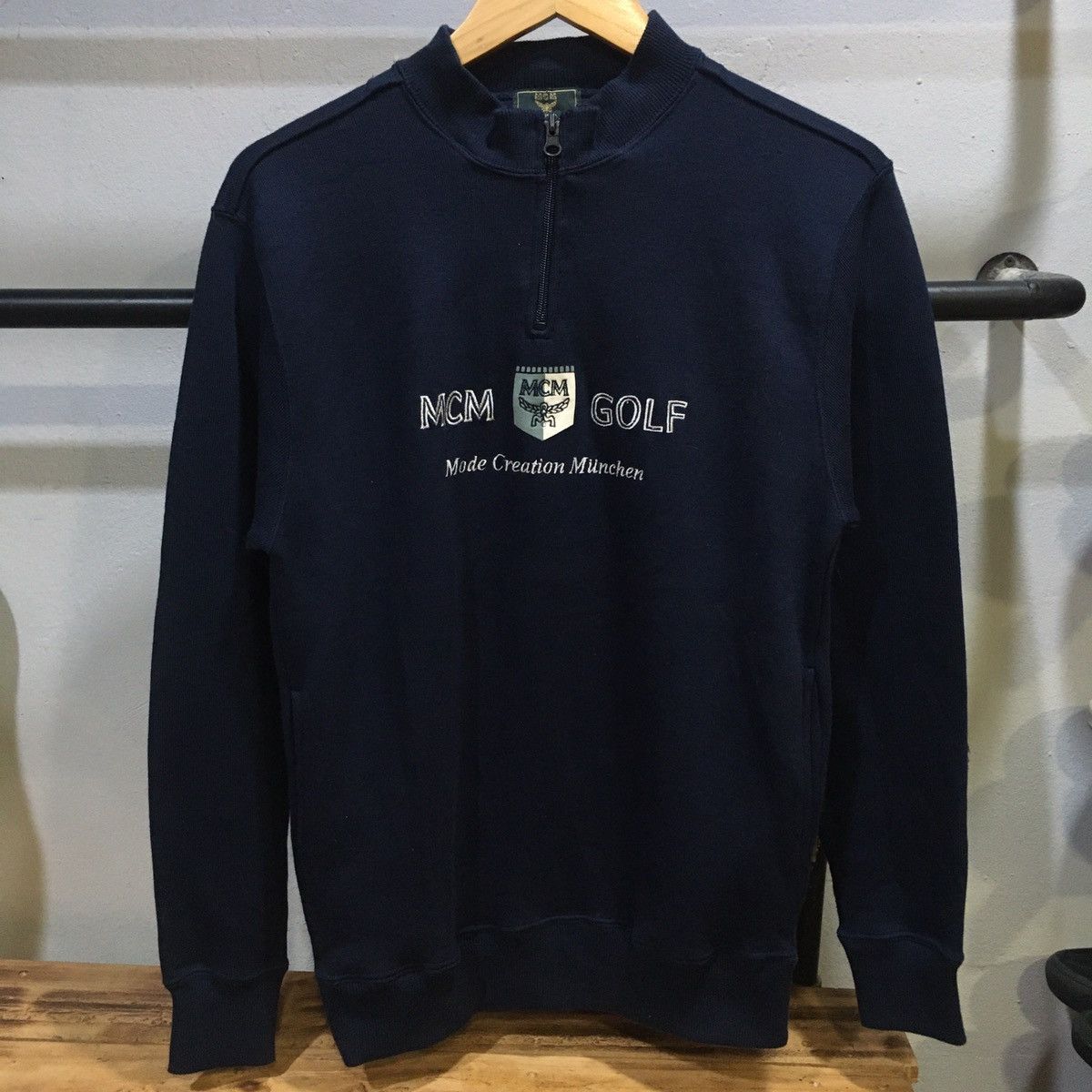 MCM MCM Legere Golf Spellout Embroided Half Zipper Sweater Size US S / EU 44-46 / 1 - 1 Thumbnail