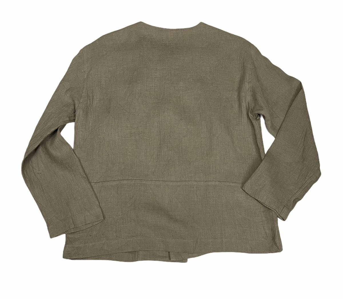 Issey Miyake ISSEY MIYAKE PLANTATION LINEN CROPPED JACKET Size US M / EU 48-50 / 2 - 7 Thumbnail