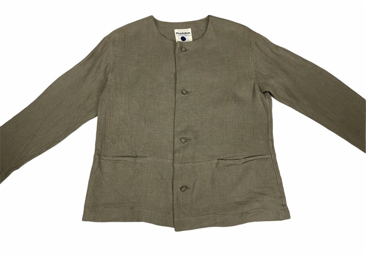 Issey Miyake ISSEY MIYAKE PLANTATION LINEN CROPPED JACKET Size US M / EU 48-50 / 2 - 4 Thumbnail