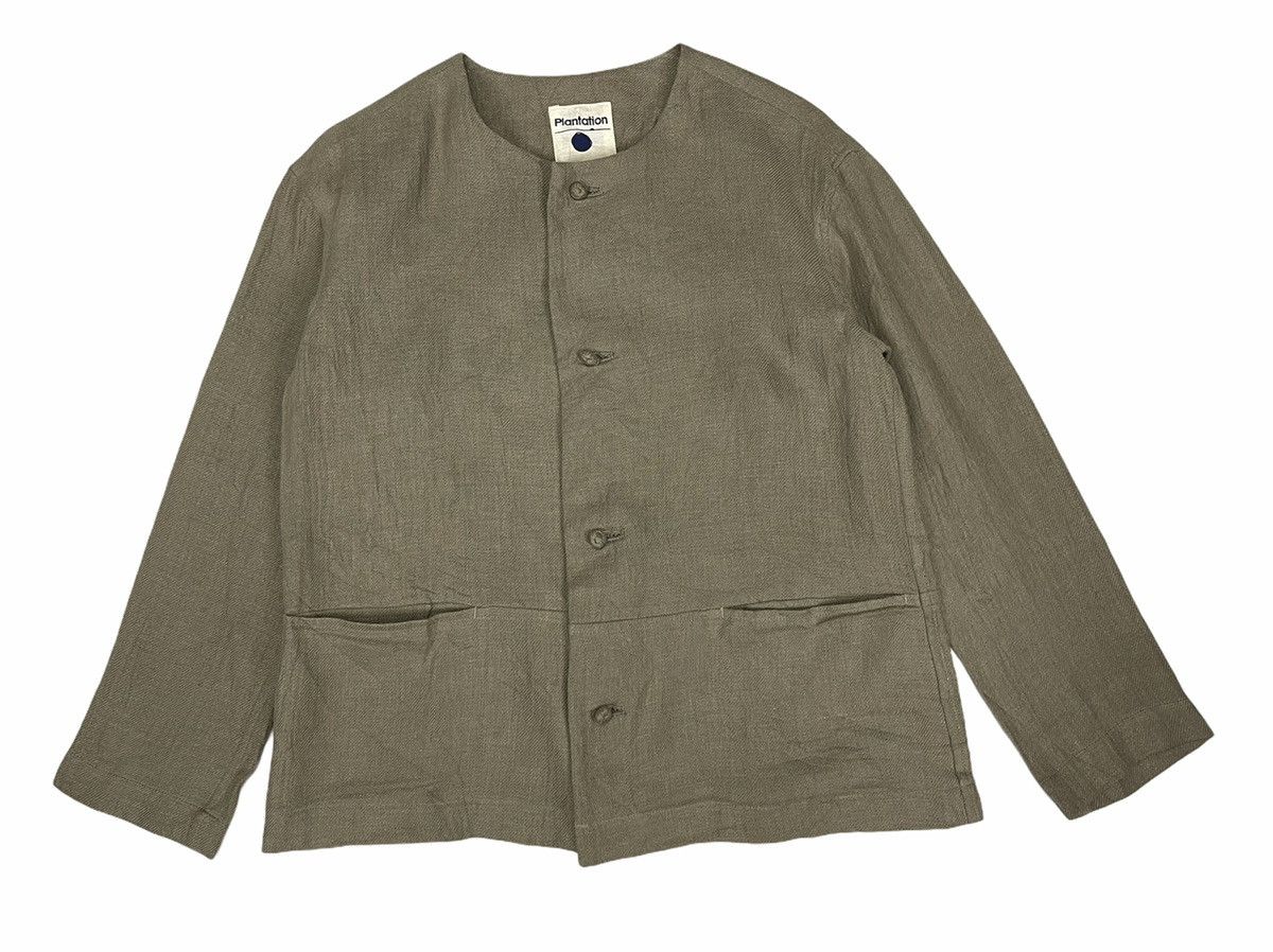 Issey Miyake ISSEY MIYAKE PLANTATION LINEN CROPPED JACKET Size US M / EU 48-50 / 2 - 8 Thumbnail