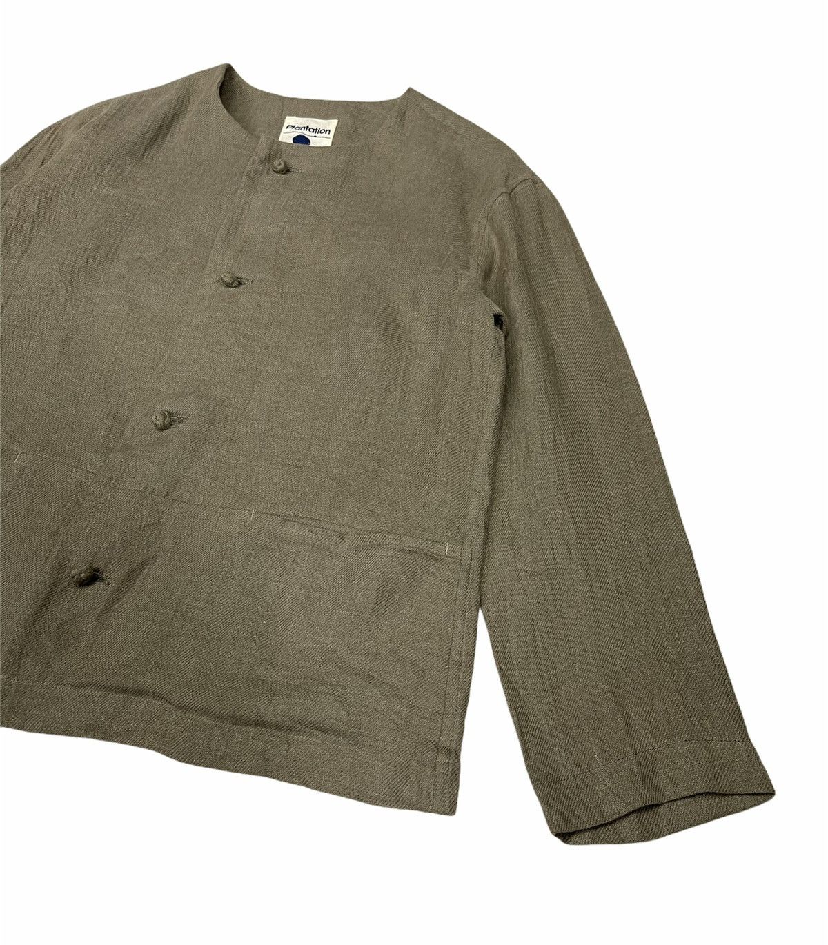 Issey Miyake ISSEY MIYAKE PLANTATION LINEN CROPPED JACKET Size US M / EU 48-50 / 2 - 10 Thumbnail