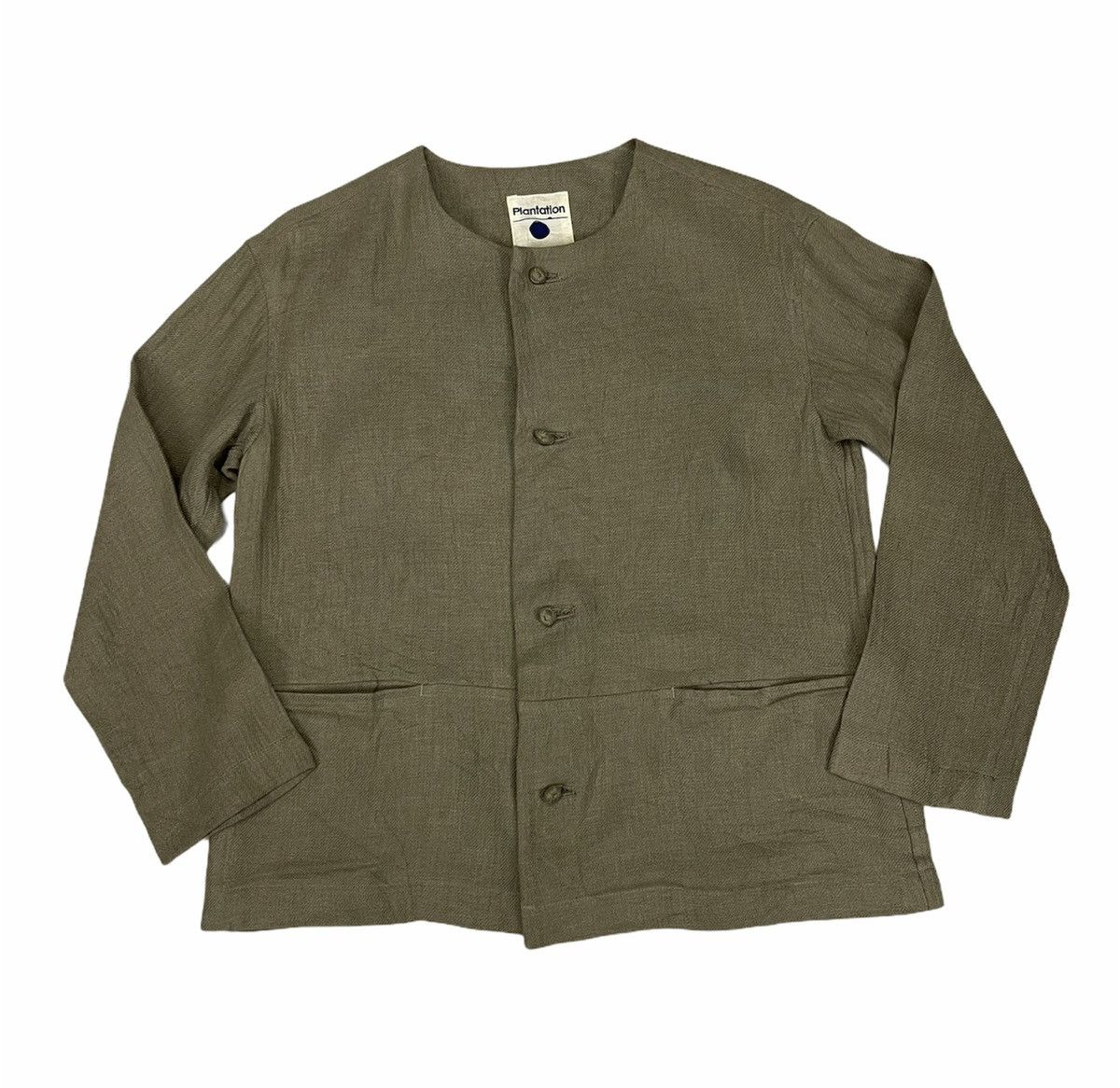 Issey Miyake ISSEY MIYAKE PLANTATION LINEN CROPPED JACKET Size US M / EU 48-50 / 2 - 9 Thumbnail
