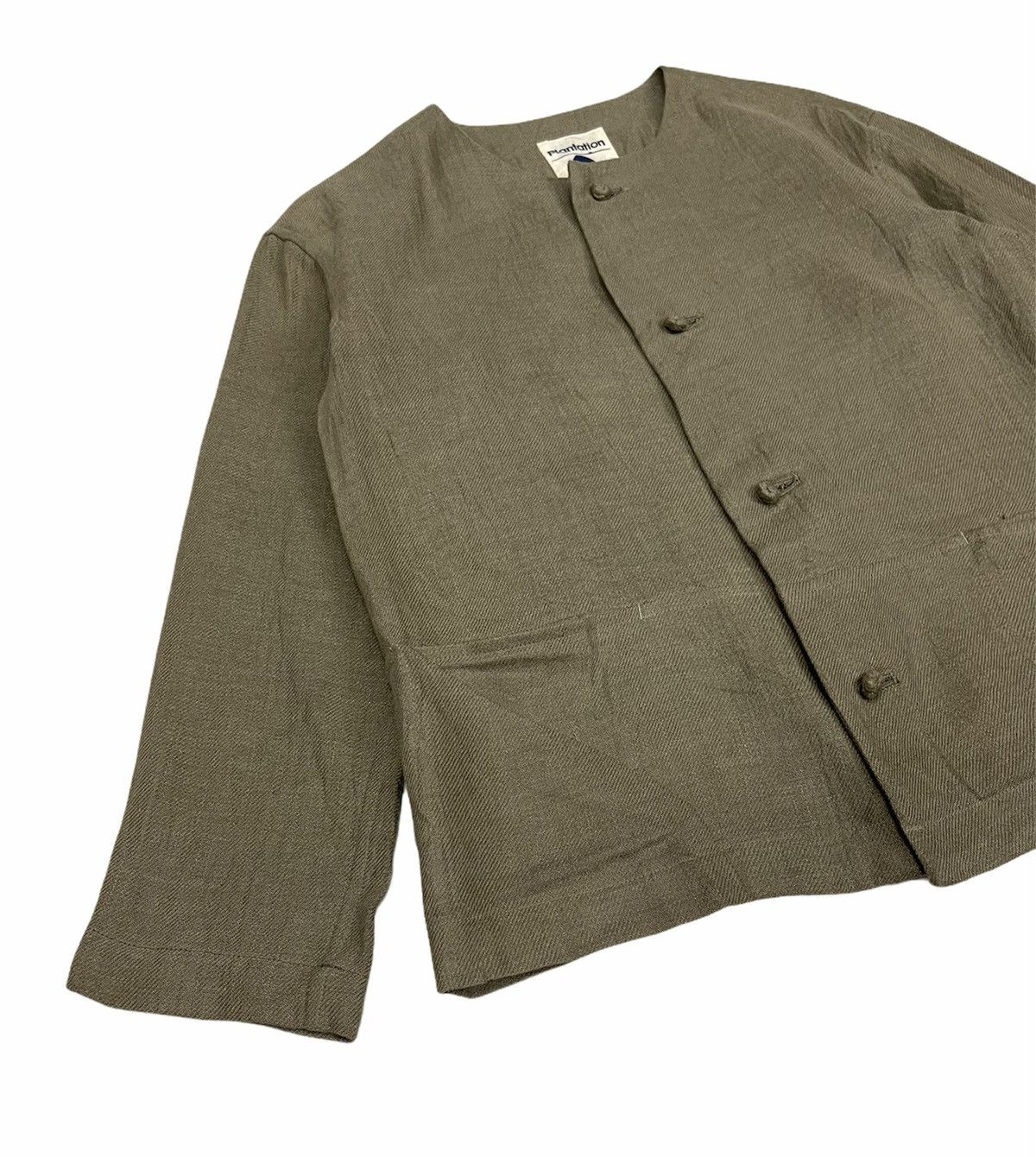 Issey Miyake ISSEY MIYAKE PLANTATION LINEN CROPPED JACKET Size US M / EU 48-50 / 2 - 11 Thumbnail