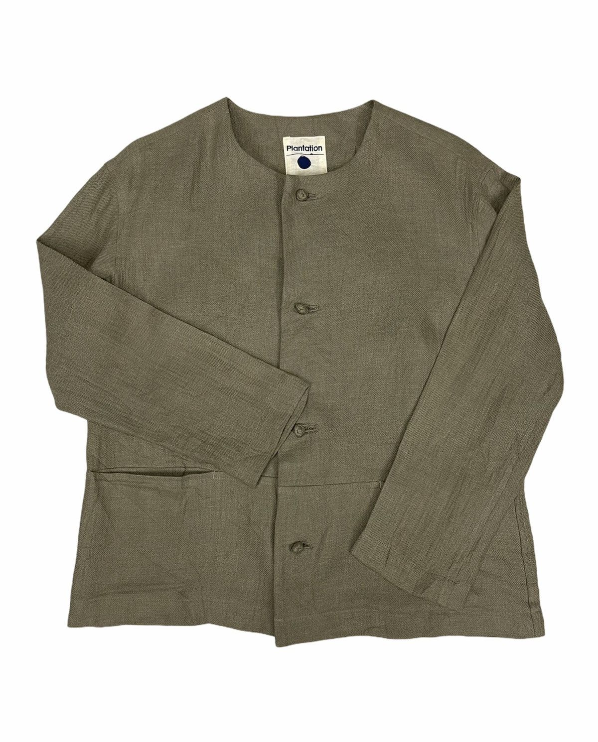 Issey Miyake ISSEY MIYAKE PLANTATION LINEN CROPPED JACKET Size US M / EU 48-50 / 2 - 1 Thumbnail