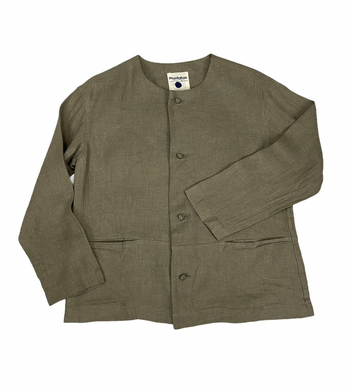 Issey Miyake ISSEY MIYAKE PLANTATION LINEN CROPPED JACKET Size US M / EU 48-50 / 2 - 2 Thumbnail