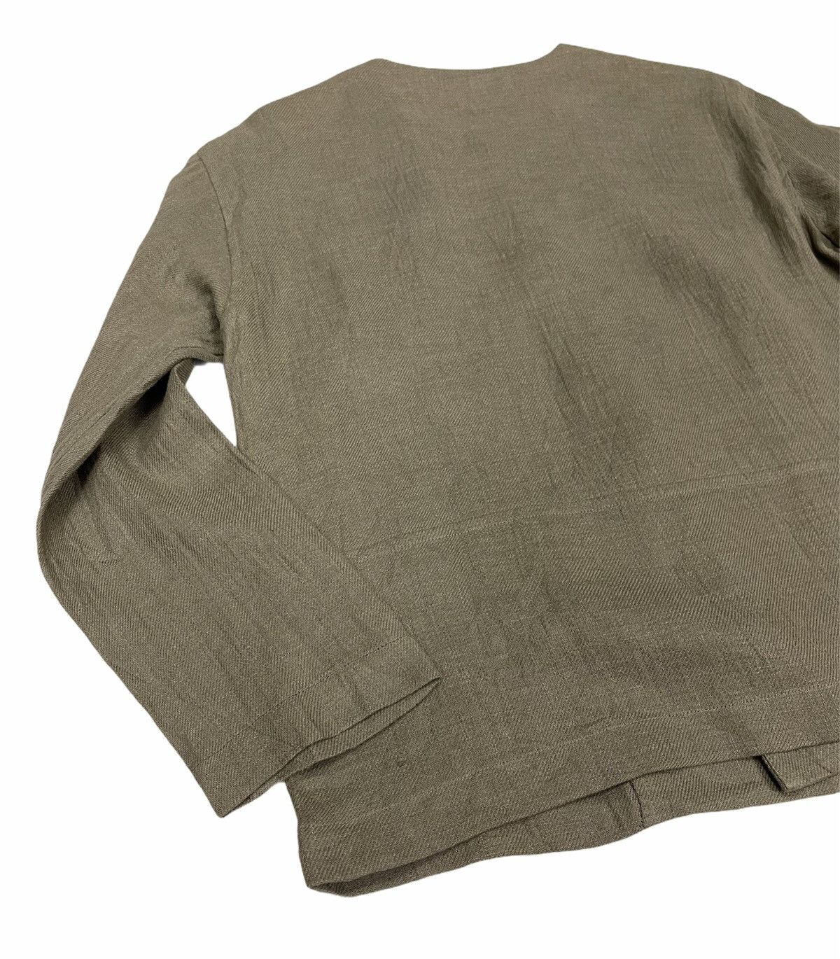 Issey Miyake ISSEY MIYAKE PLANTATION LINEN CROPPED JACKET Size US M / EU 48-50 / 2 - 6 Thumbnail