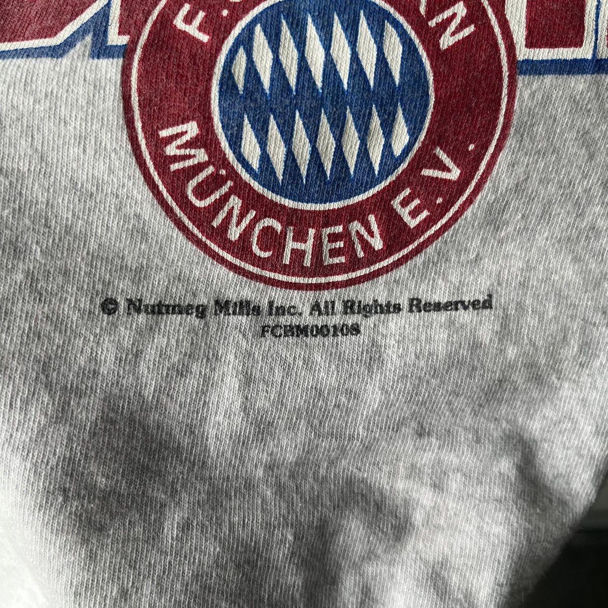 Nutmeg (Made in UK) Vintage Bayern Munich Fullprint Grey T-shirt Size US M / EU 48-50 / 2 - 3 Thumbnail