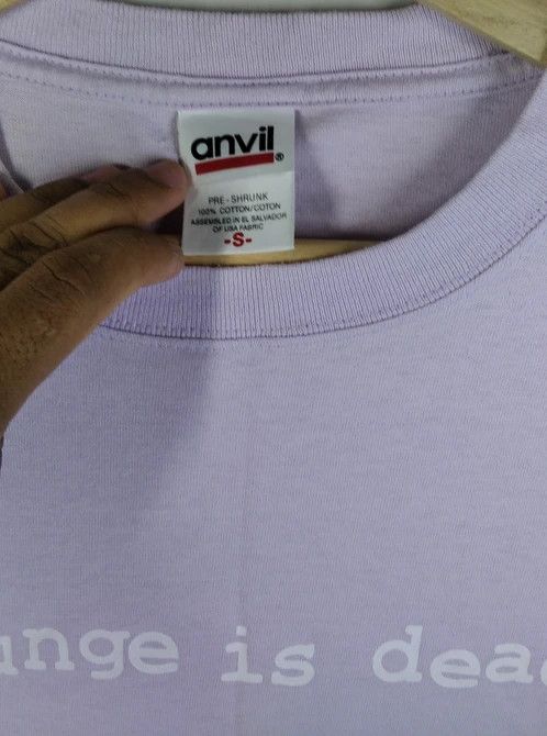 Anvil Vintage Iconic Kurt Cobain Grunge Is Dead Tshirt Size US S / EU 44-46 / 1 - 3 Thumbnail
