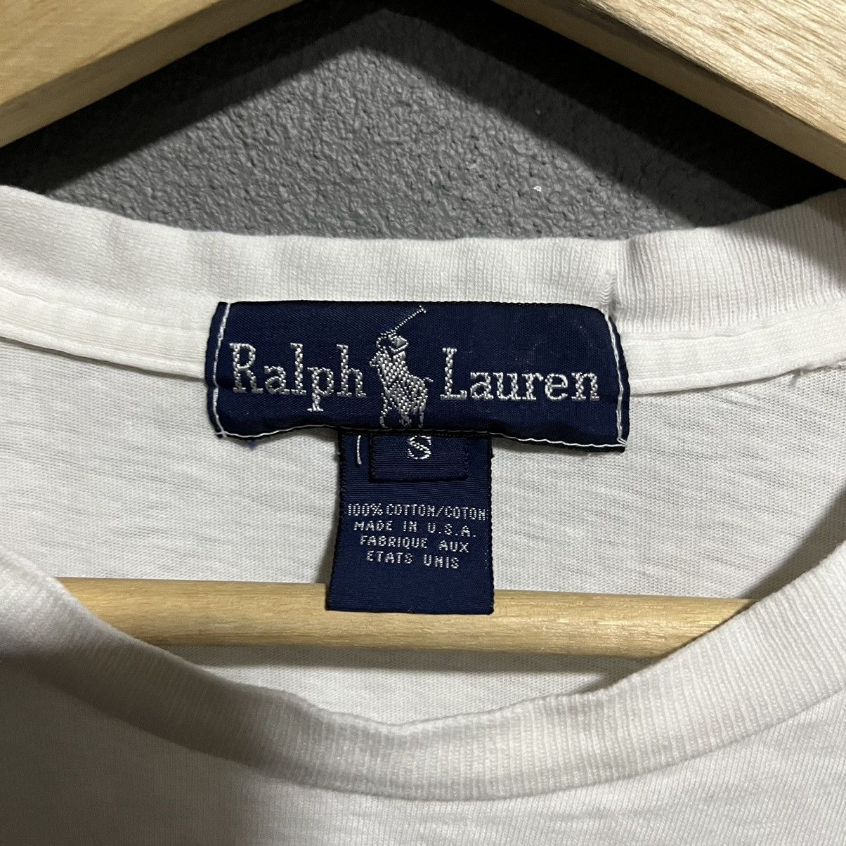 Polo Ralph Lauren (Made in USA) Vintage Polo Bear by Ralph Lauren White Tee Size US S / EU 44-46 / 1 - 3 Thumbnail