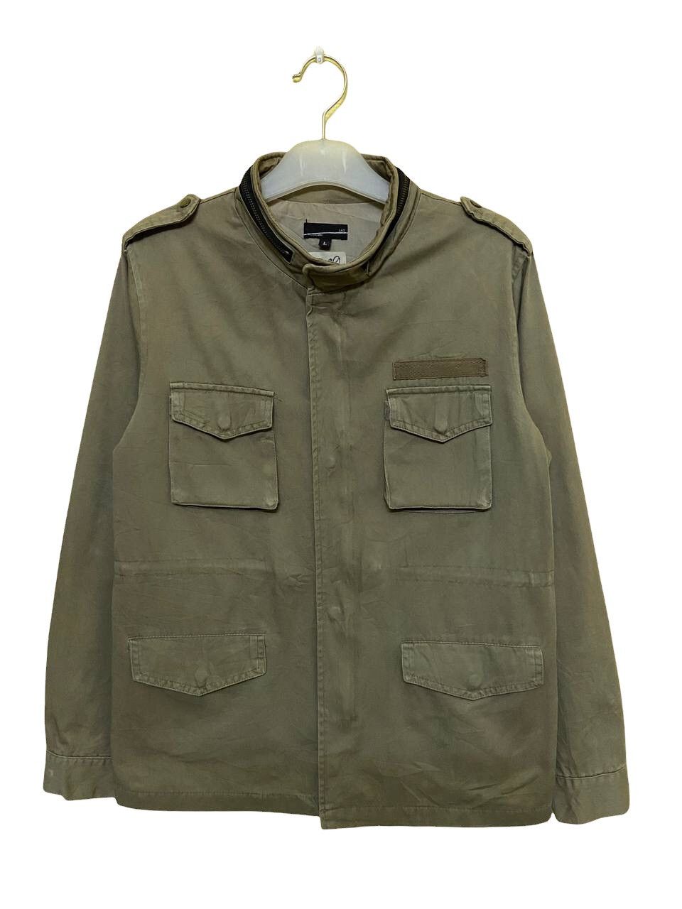 image of Archival Clothing x Lad Musician Army Utility Field Jacket Style in Green, Men's (Size Small)