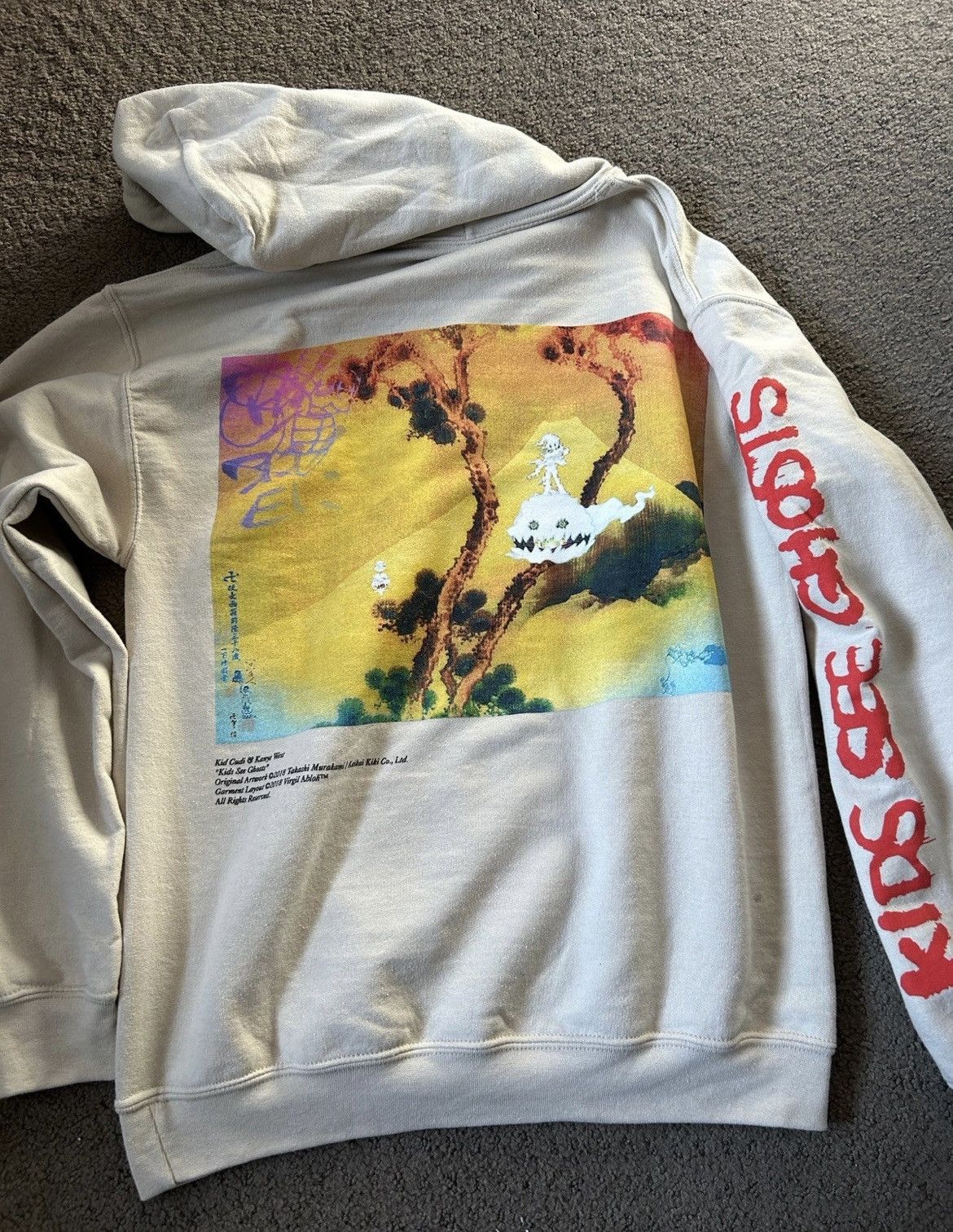 Kanye West Kids see ghost hoodie Grailed