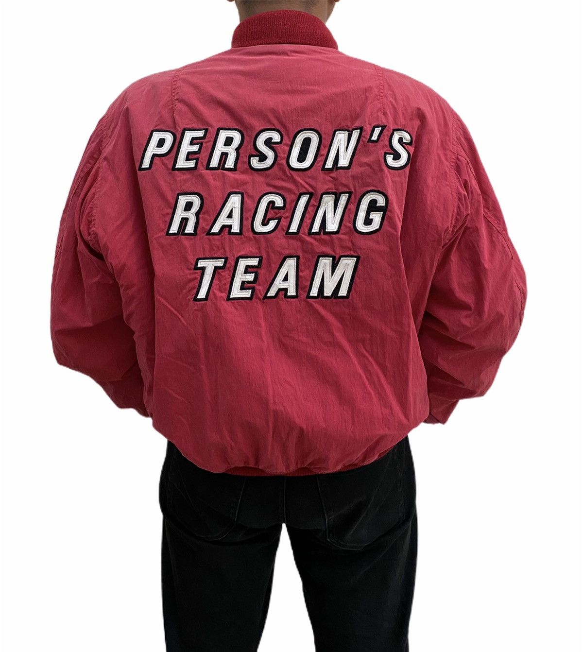 PERSON'S × Sports Specialties Vintage Japanese Brand Person’s Racing Team Bomber Jacket Size US XL / EU 56 / 4 - 3 Thumbnail