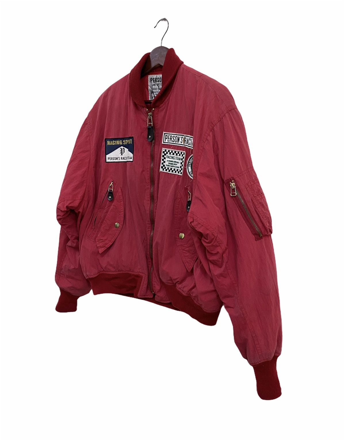 PERSON'S × Sports Specialties Vintage Japanese Brand Person’s Racing Team Bomber Jacket Size US XL / EU 56 / 4 - 5 Thumbnail