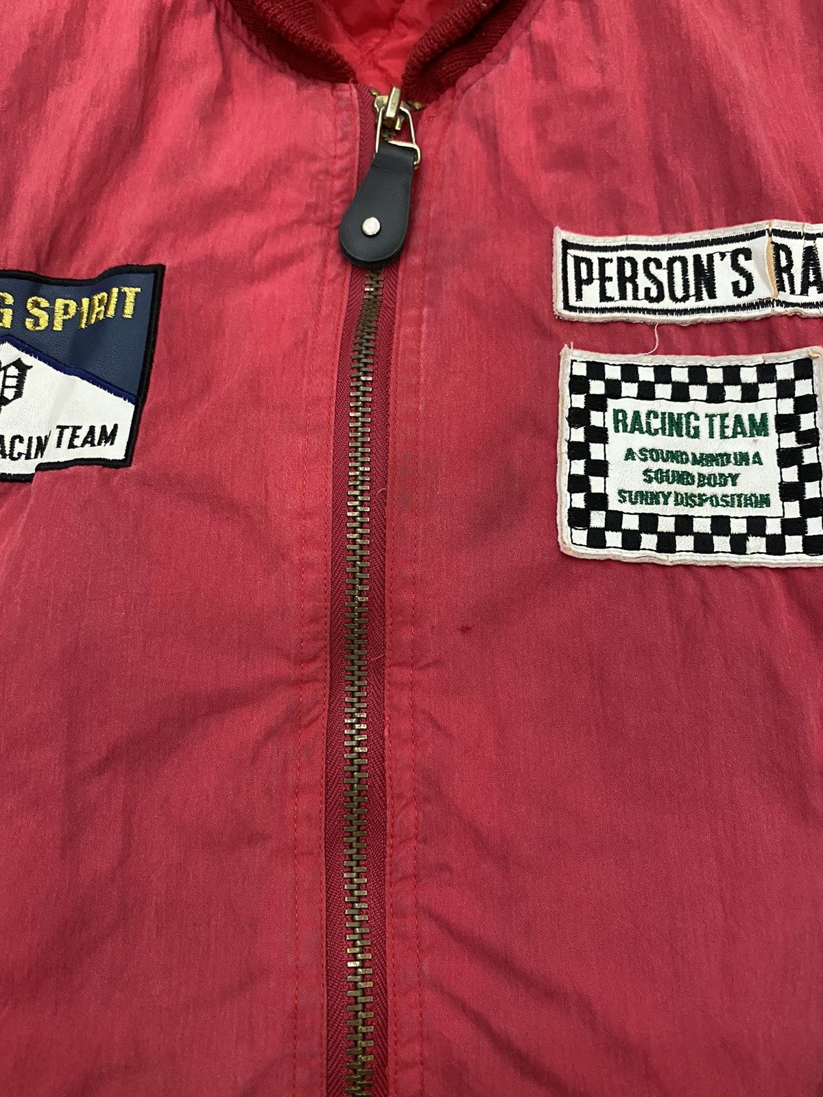 PERSON'S × Sports Specialties Vintage Japanese Brand Person’s Racing Team Bomber Jacket Size US XL / EU 56 / 4 - 13 Thumbnail