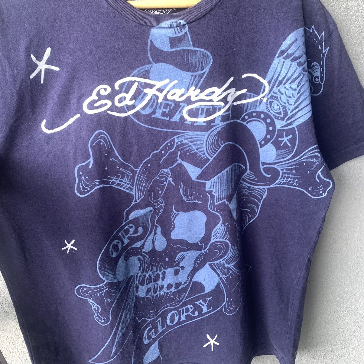 Ed Hardy Ed Hardy Skull Blue T-shirt Size US L / EU 52-54 / 3 - 2 Thumbnail