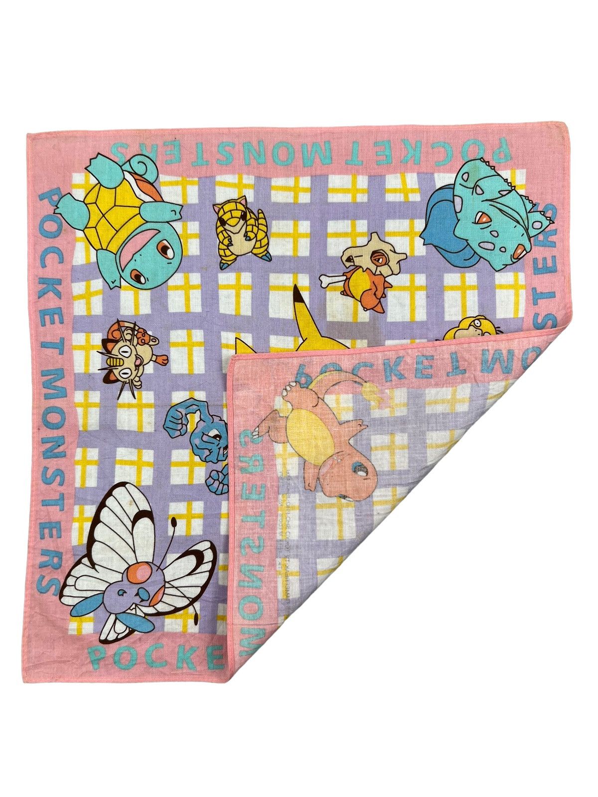Anime Pokémon Pocket Monsters Handkerchief Bandana Pocketsquare Size ONE SIZE - 2 Thumbnail