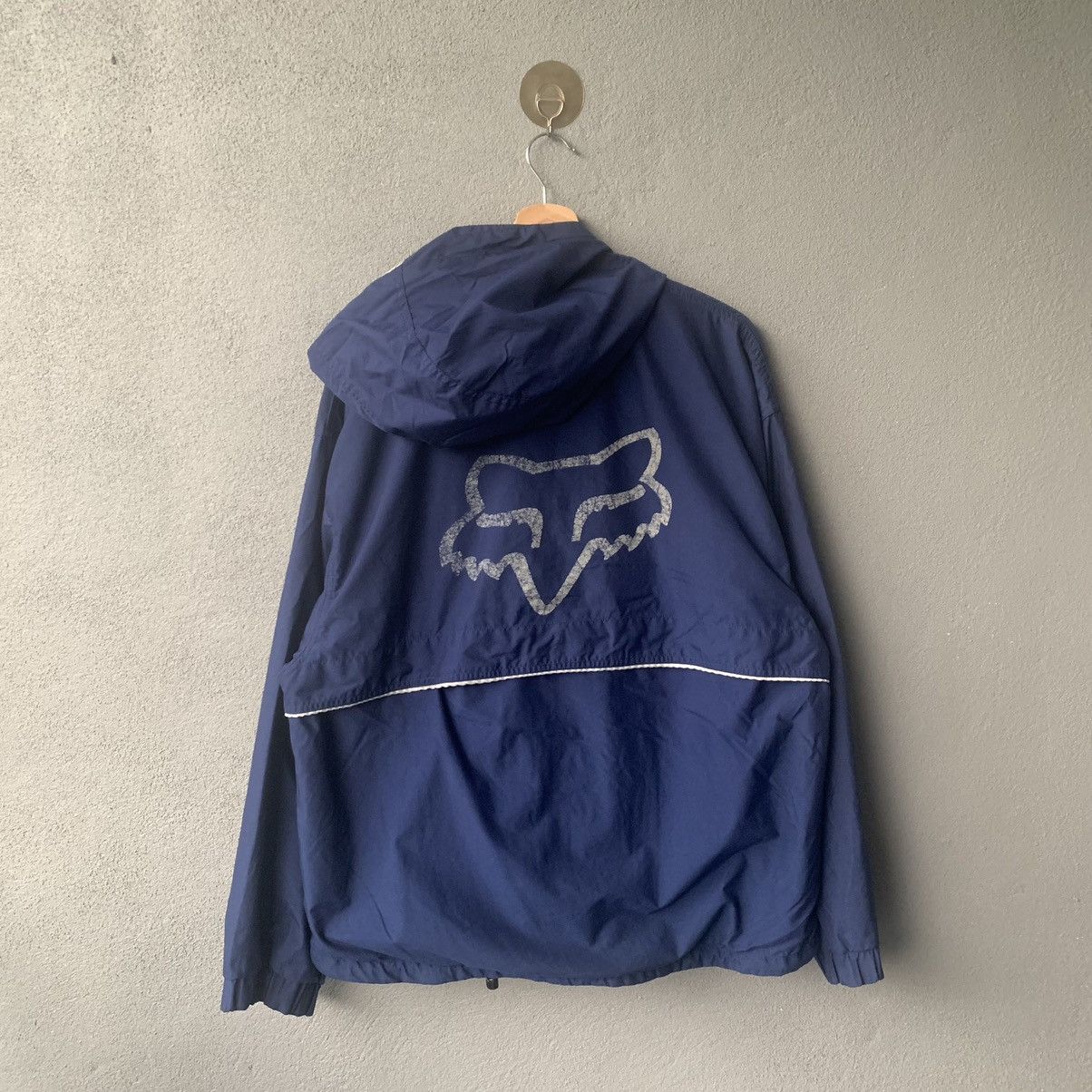 Fox Racing Navy Blue Windbreaker Jacket