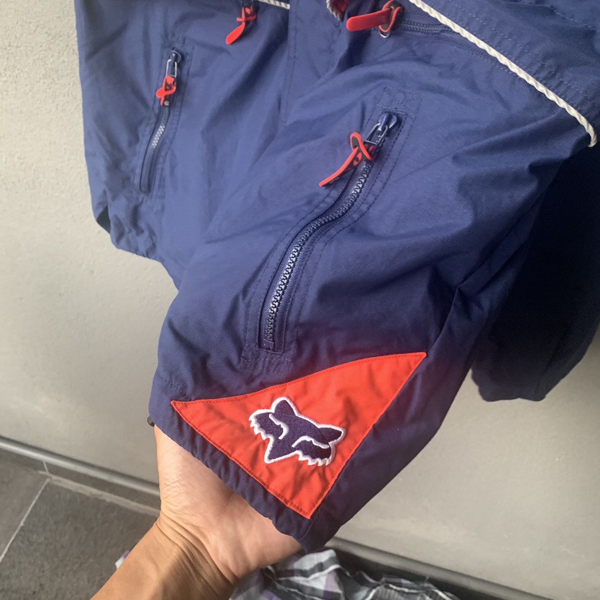 Fox Racing Fox Racing Navy Blue Windbreaker Jacket Size US L / EU 52-54 / 3 - 8 Thumbnail