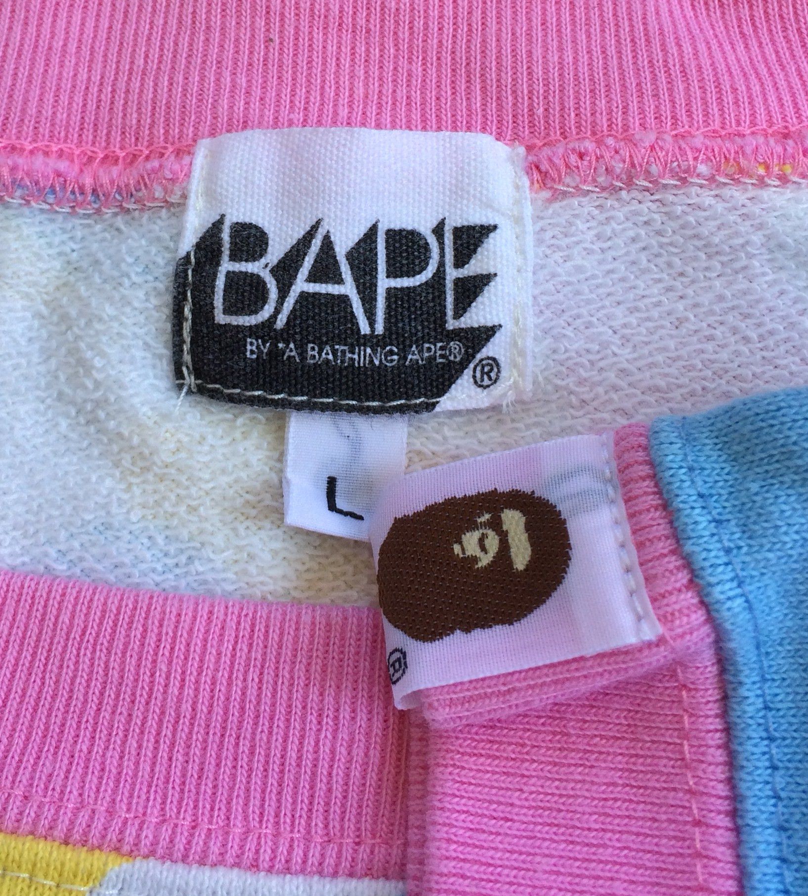 Bape OG Bape Cotton Candy Camo Sweatshirt Size US L / EU 52-54 / 3 - 3 Thumbnail