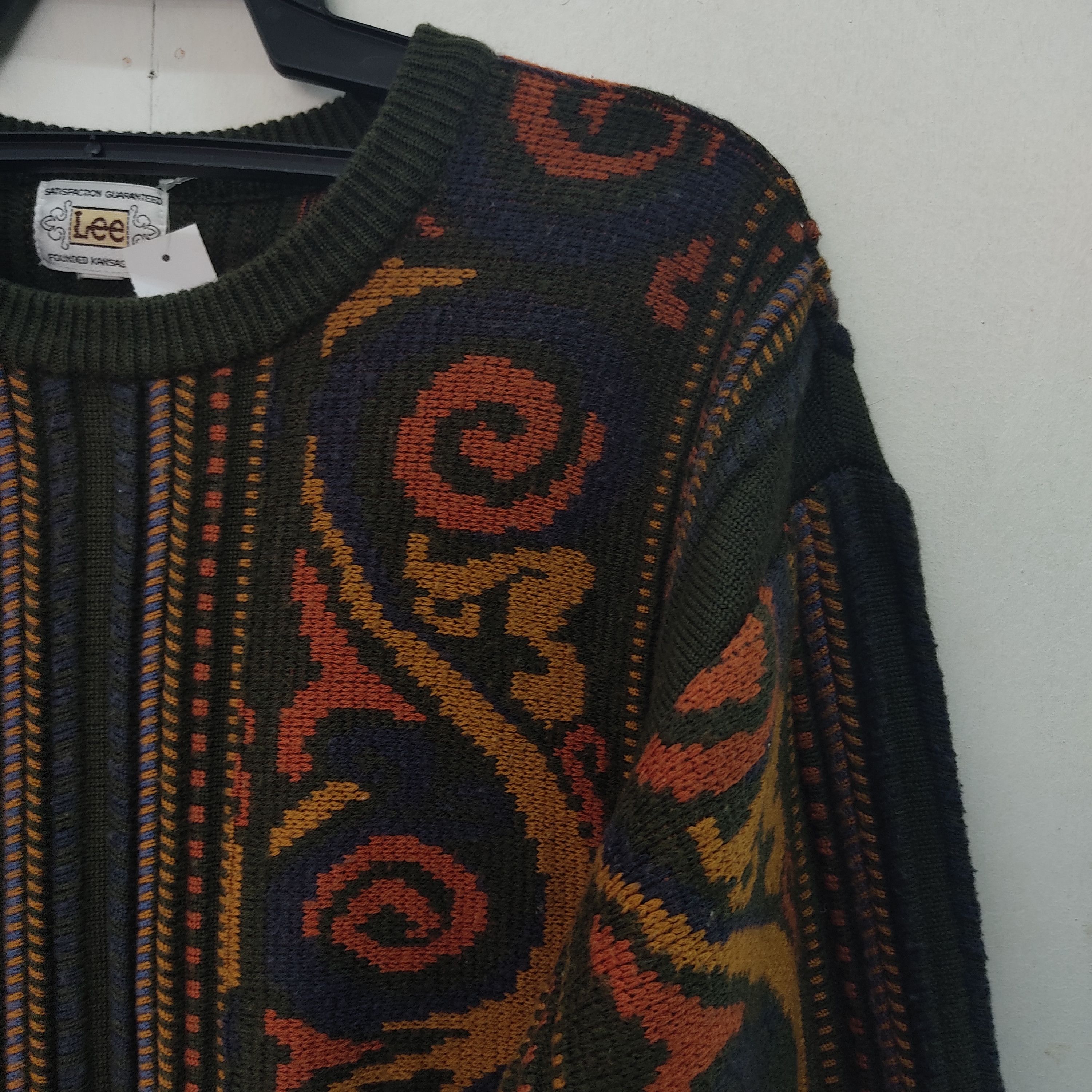 Lee Vintage Art Flower Kansas Lee Knitwear Jumper Size US M / EU 48-50 / 2 - 6 Thumbnail