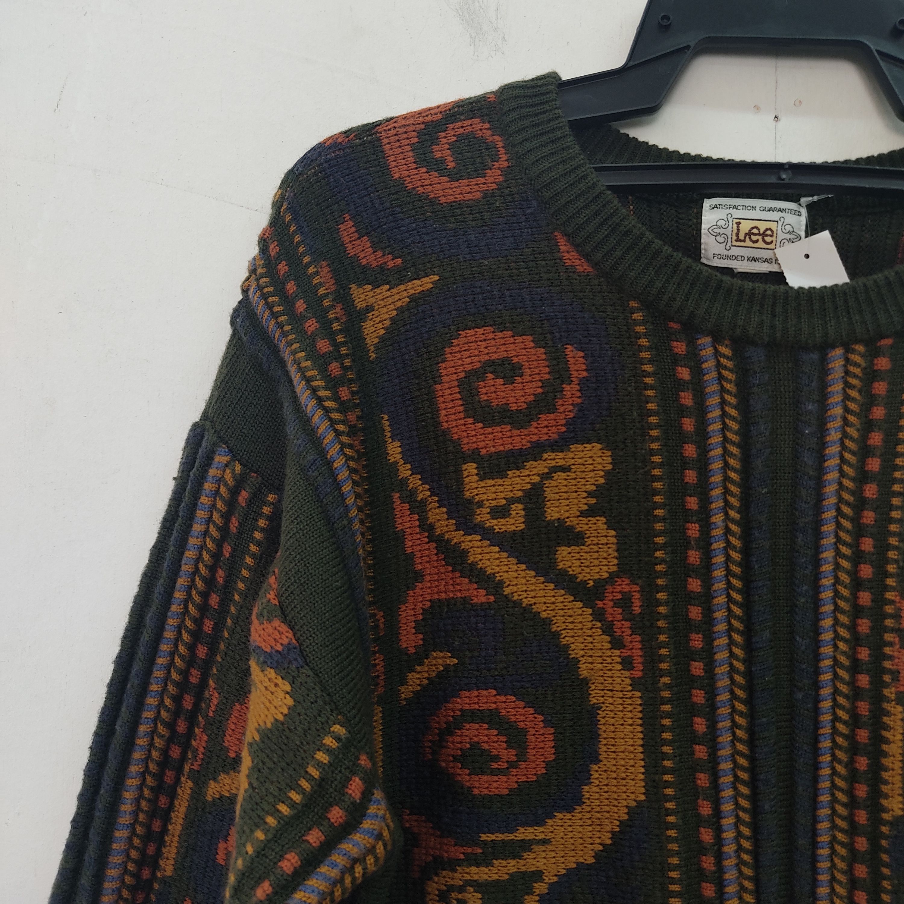 Lee Vintage Art Flower Kansas Lee Knitwear Jumper Size US M / EU 48-50 / 2 - 5 Thumbnail