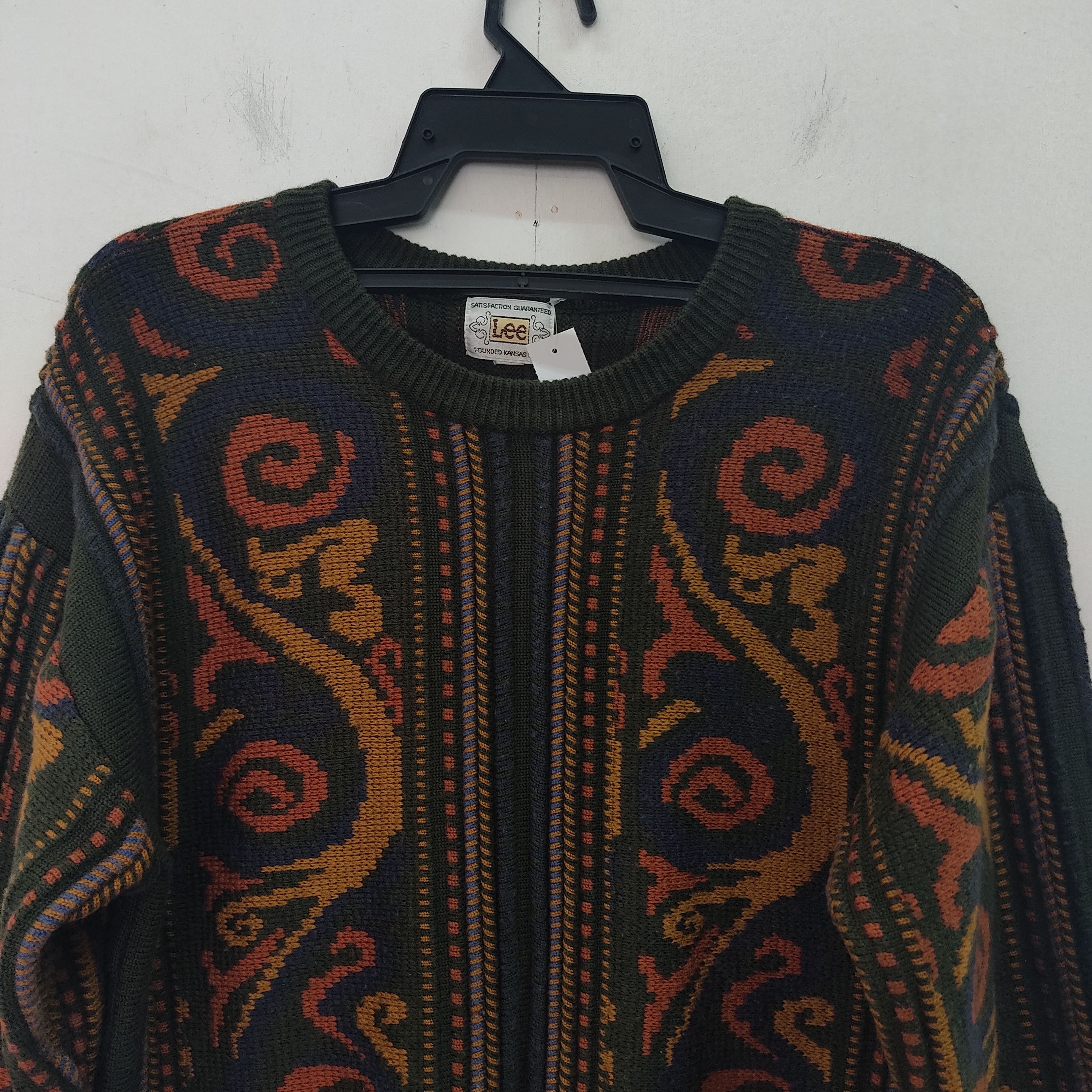 Lee Vintage Art Flower Kansas Lee Knitwear Jumper Size US M / EU 48-50 / 2 - 3 Thumbnail