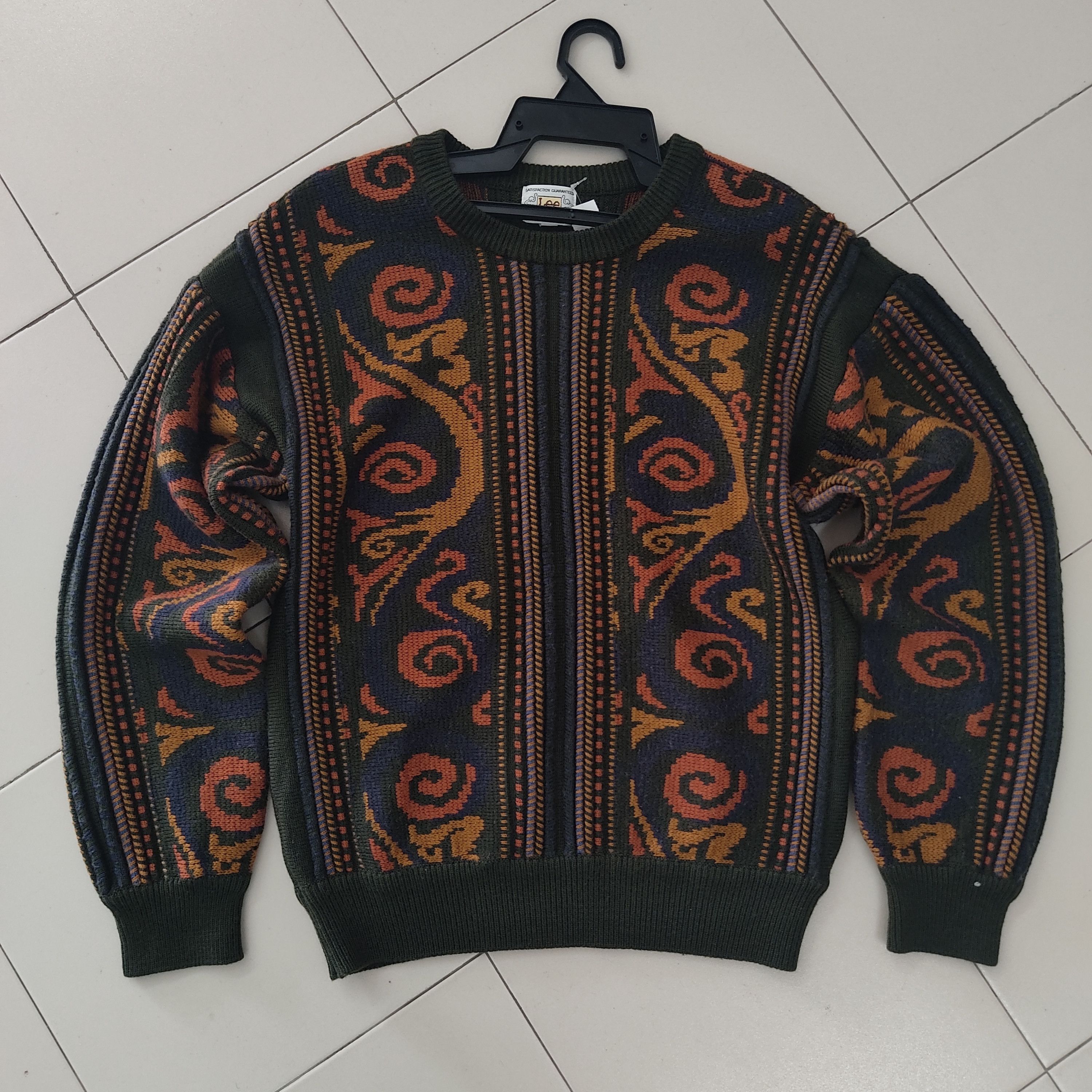 Lee Vintage Art Flower Kansas Lee Knitwear Jumper Size US M / EU 48-50 / 2 - 2 Thumbnail