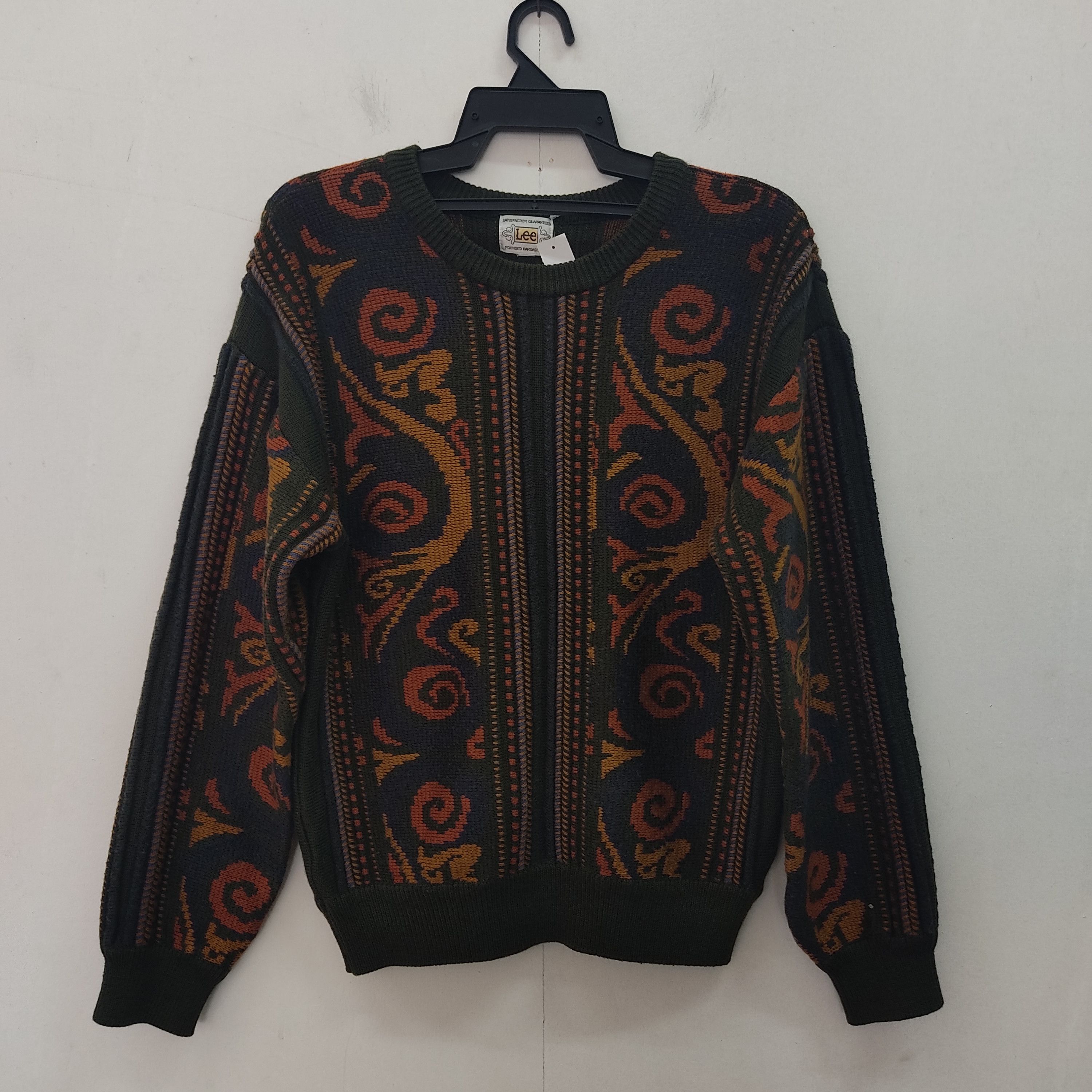Lee Vintage Art Flower Kansas Lee Knitwear Jumper Size US M / EU 48-50 / 2 - 1 Thumbnail
