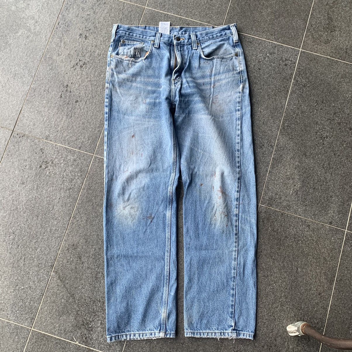 Carhartt Vintage Carhartt Blue Denim Jeans Size US 38 / EU 54 - 5 Thumbnail