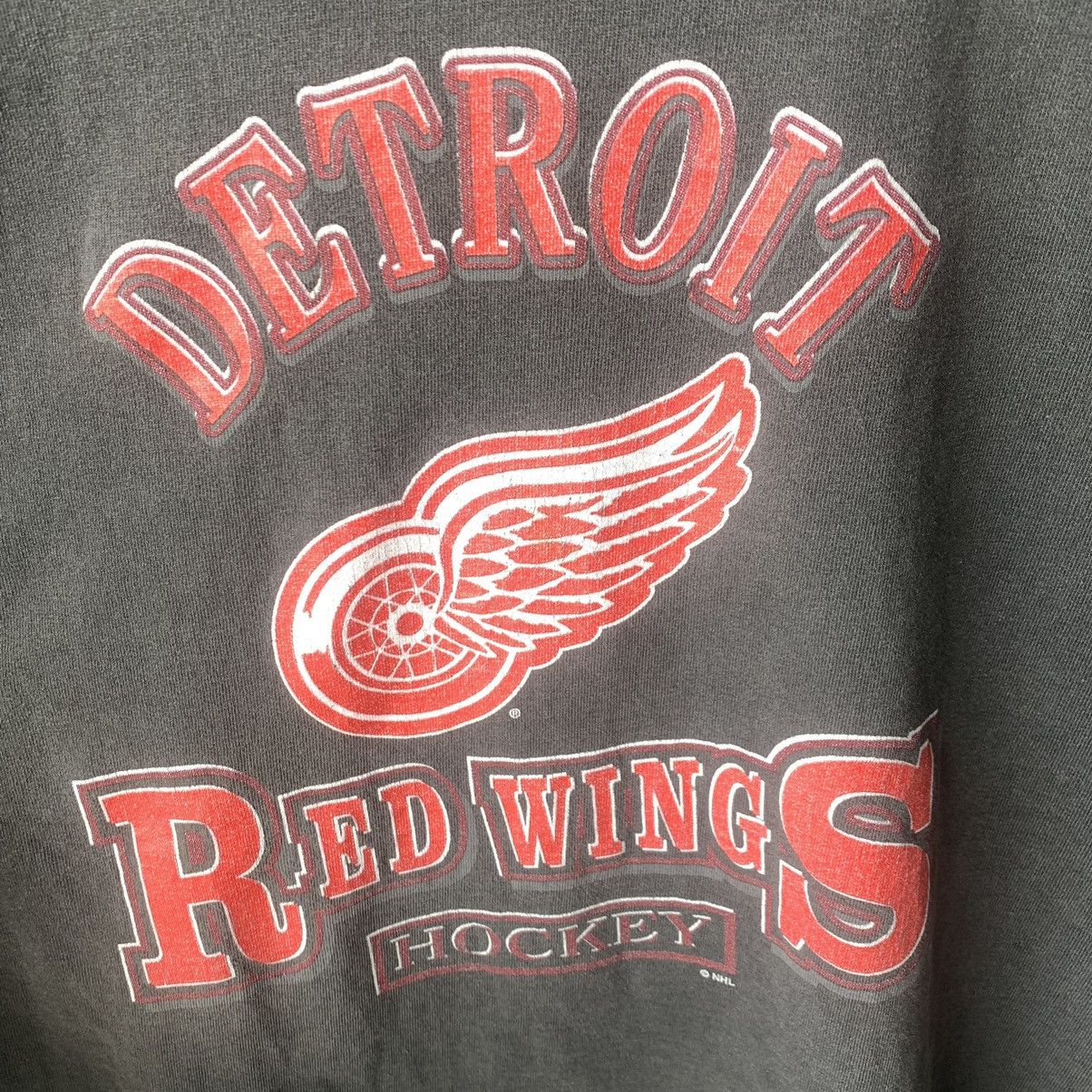 NHL Vintage NHL Detroit Red Wings Hockey Black T-shirt Size US M / EU 48-50 / 2 - 2 Thumbnail