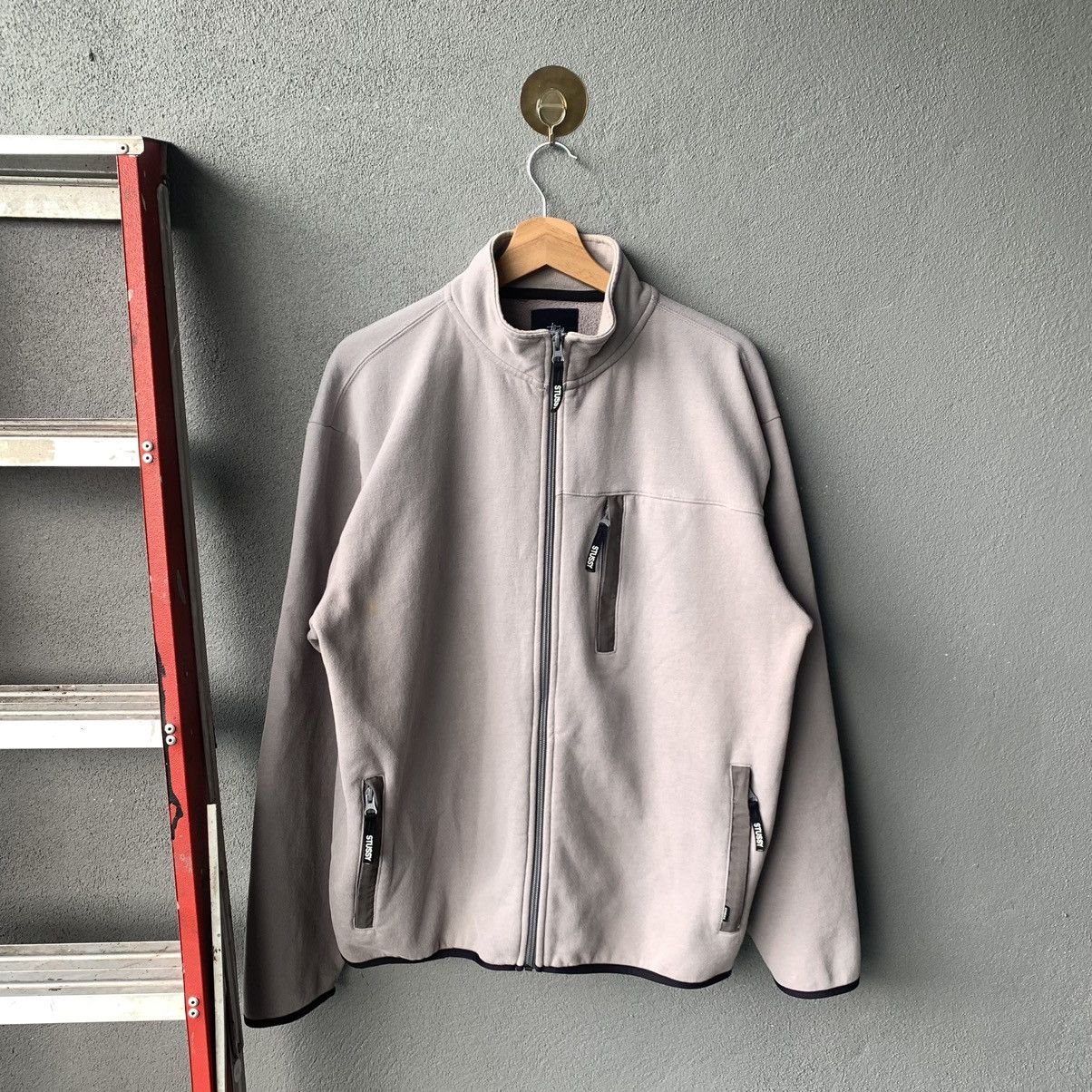 Stussy × Vintage Vintage Stussy Japan Grey Utility Sweater Jacket Size US L / EU 52-54 / 3 - 1 Thumbnail