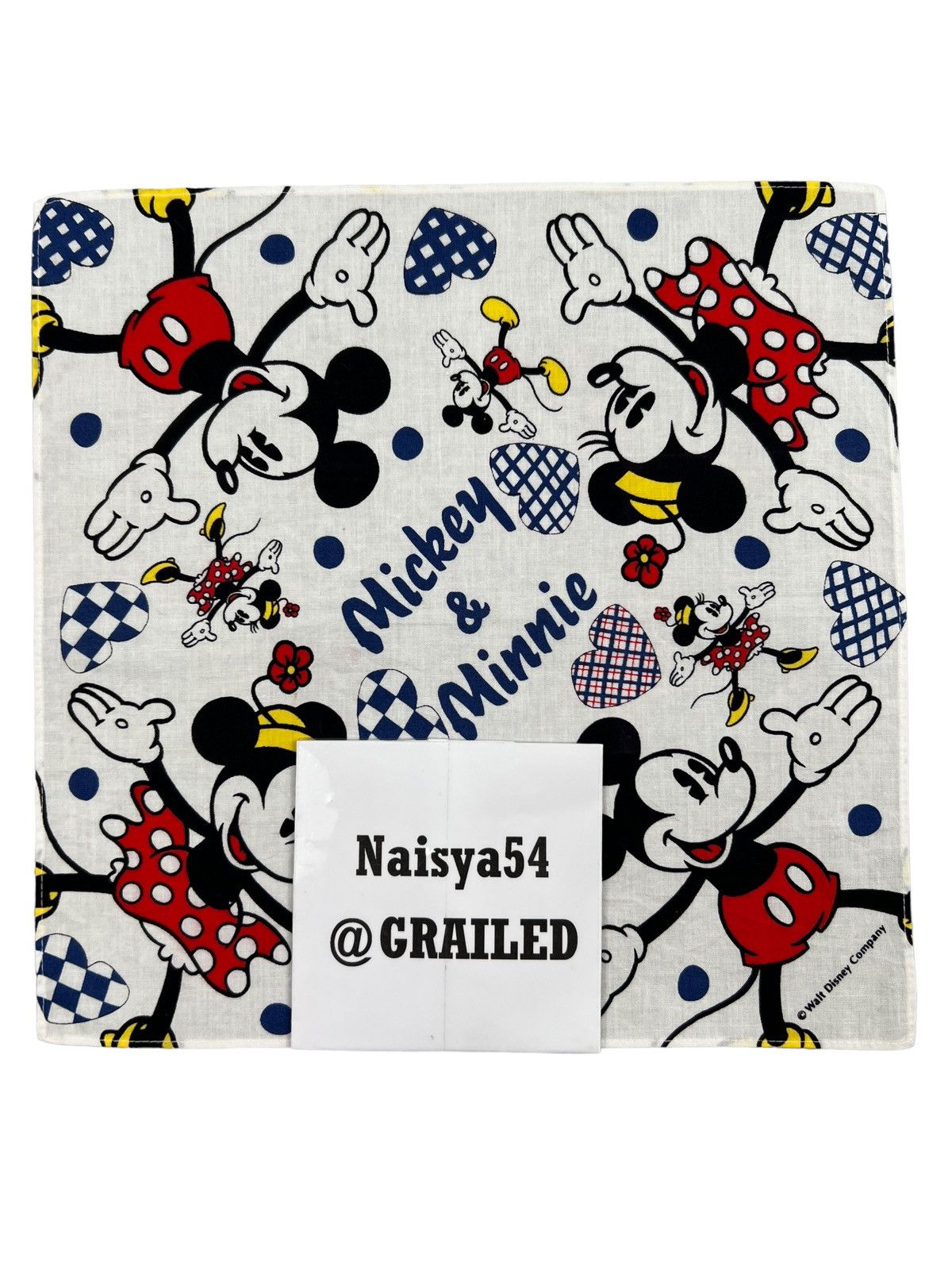 Disney Mickey Mouse Handkerchief Neckerchief Bandana Pocketsquare Size ONE SIZE - 5 Thumbnail