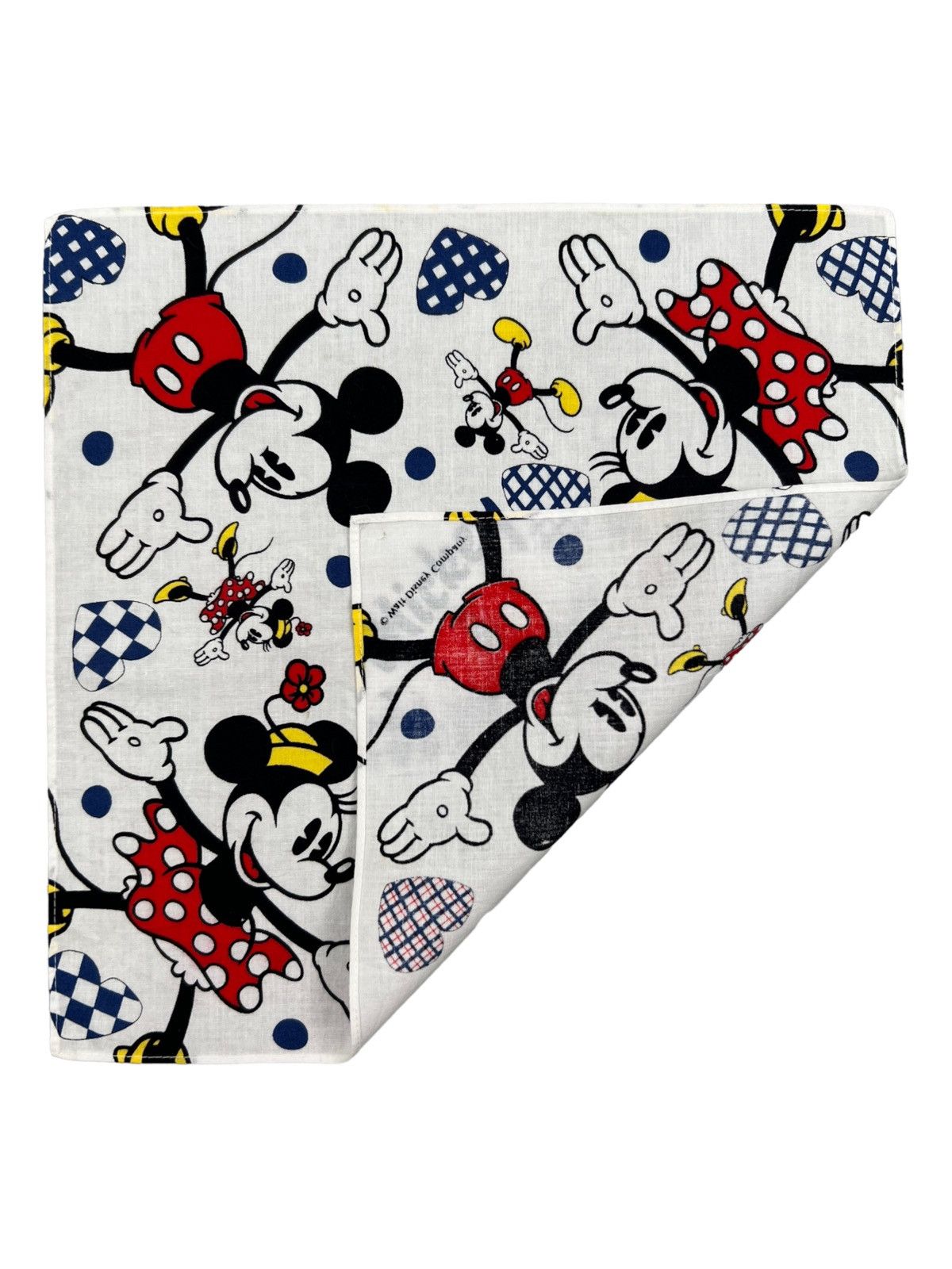 Disney Mickey Mouse Handkerchief Neckerchief Bandana Pocketsquare Size ONE SIZE - 3 Thumbnail