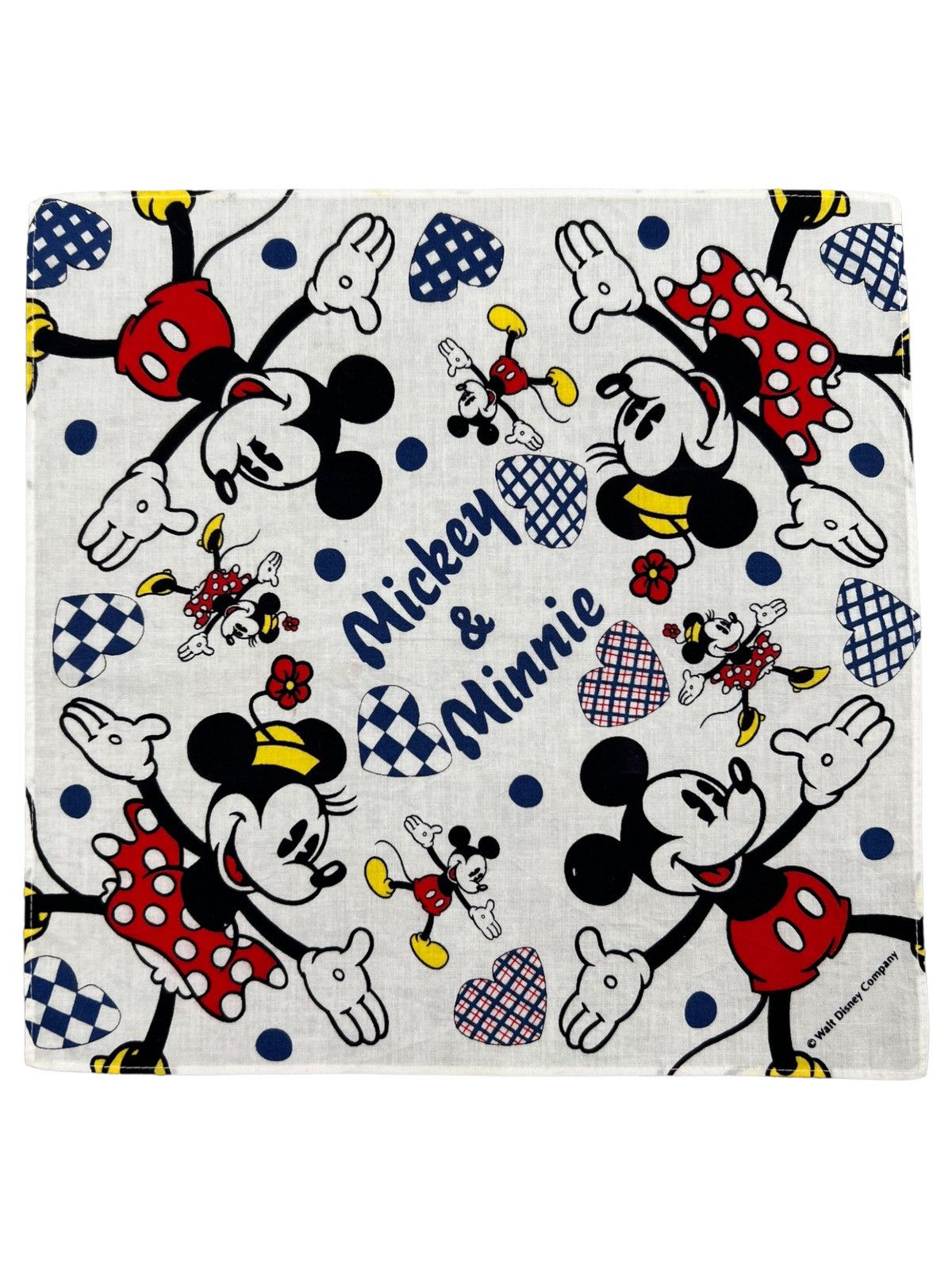 Disney Mickey Mouse Handkerchief Neckerchief Bandana Pocketsquare Size ONE SIZE - 1 Thumbnail
