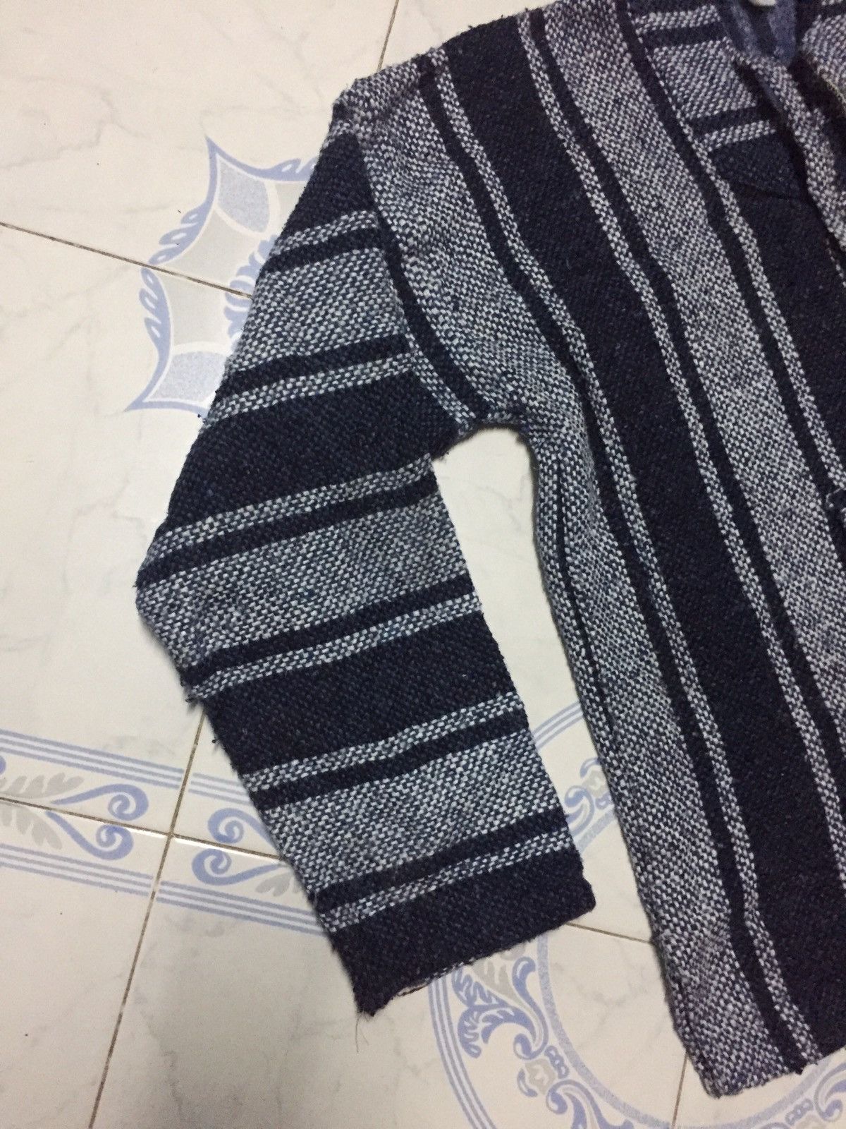 Indigo × Japanese Brand Japanese Style Indigo Blue Big Stripes Hoodie Size US M / EU 48-50 / 2 - 4 Thumbnail