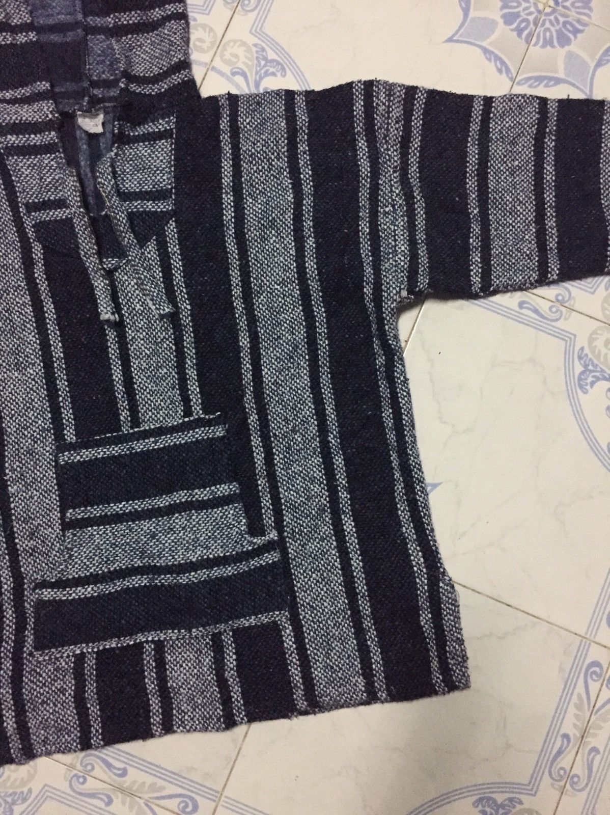Indigo × Japanese Brand Japanese Style Indigo Blue Big Stripes Hoodie Size US M / EU 48-50 / 2 - 3 Thumbnail