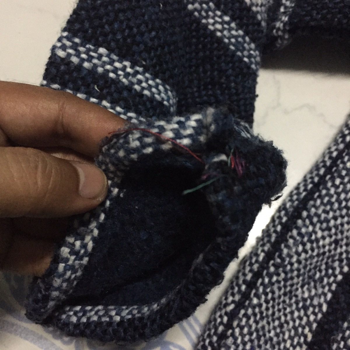 Indigo × Japanese Brand Japanese Style Indigo Blue Big Stripes Hoodie Size US M / EU 48-50 / 2 - 11 Thumbnail