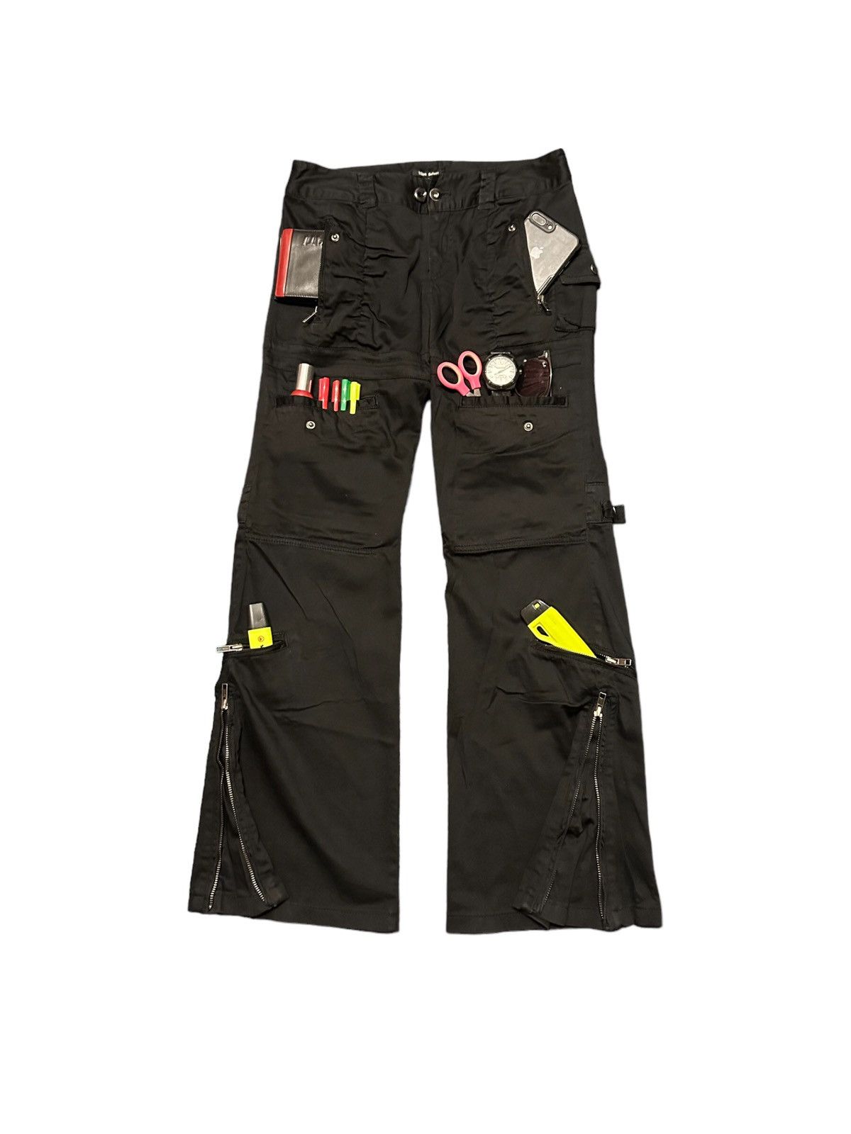 If Six Was Nine 2000's 1 Eins Schritt 9 pockets cargo flared pant Size US 30 / EU 46 - 1 Thumbnail