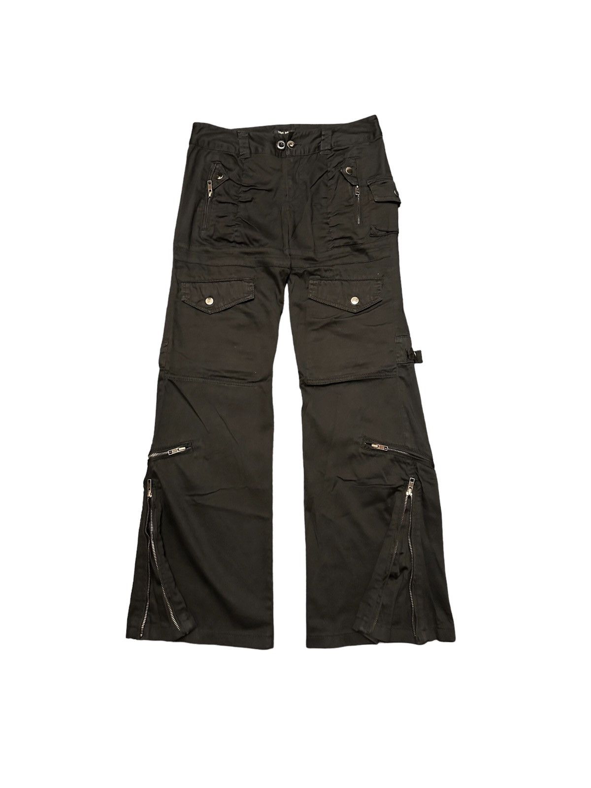 If Six Was Nine 2000's 1 Eins Schritt 9 pockets cargo flared pant Size US 30 / EU 46 - 2 Thumbnail