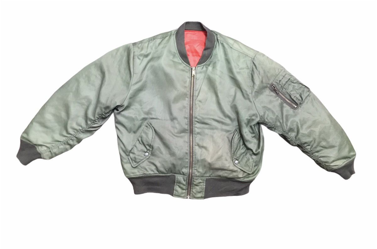 Vintage Vintage Us Air Force flight zipper jacket Size US L / EU 52-54 / 3 - 1 Thumbnail