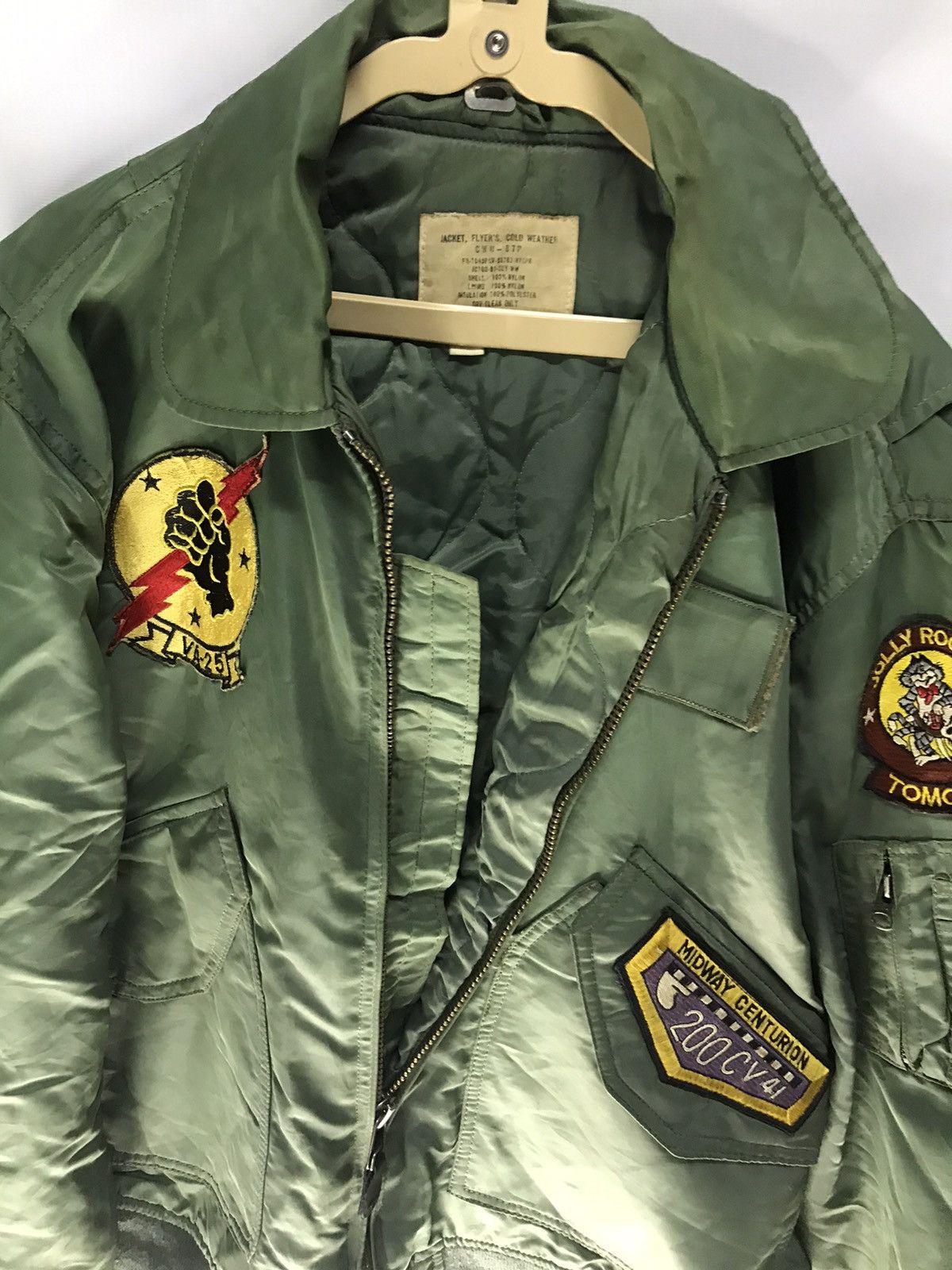 Vintage Vintage bombers zipper jacket with patches Size US L / EU 52-54 / 3 - 3 Thumbnail