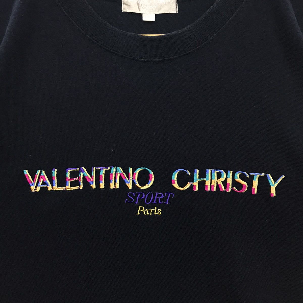 Designer × Valentino × Vintage Rare!! Vintage Valentino Christy Spellout Tee Size US M / EU 48-50 / 2 - 7 Thumbnail