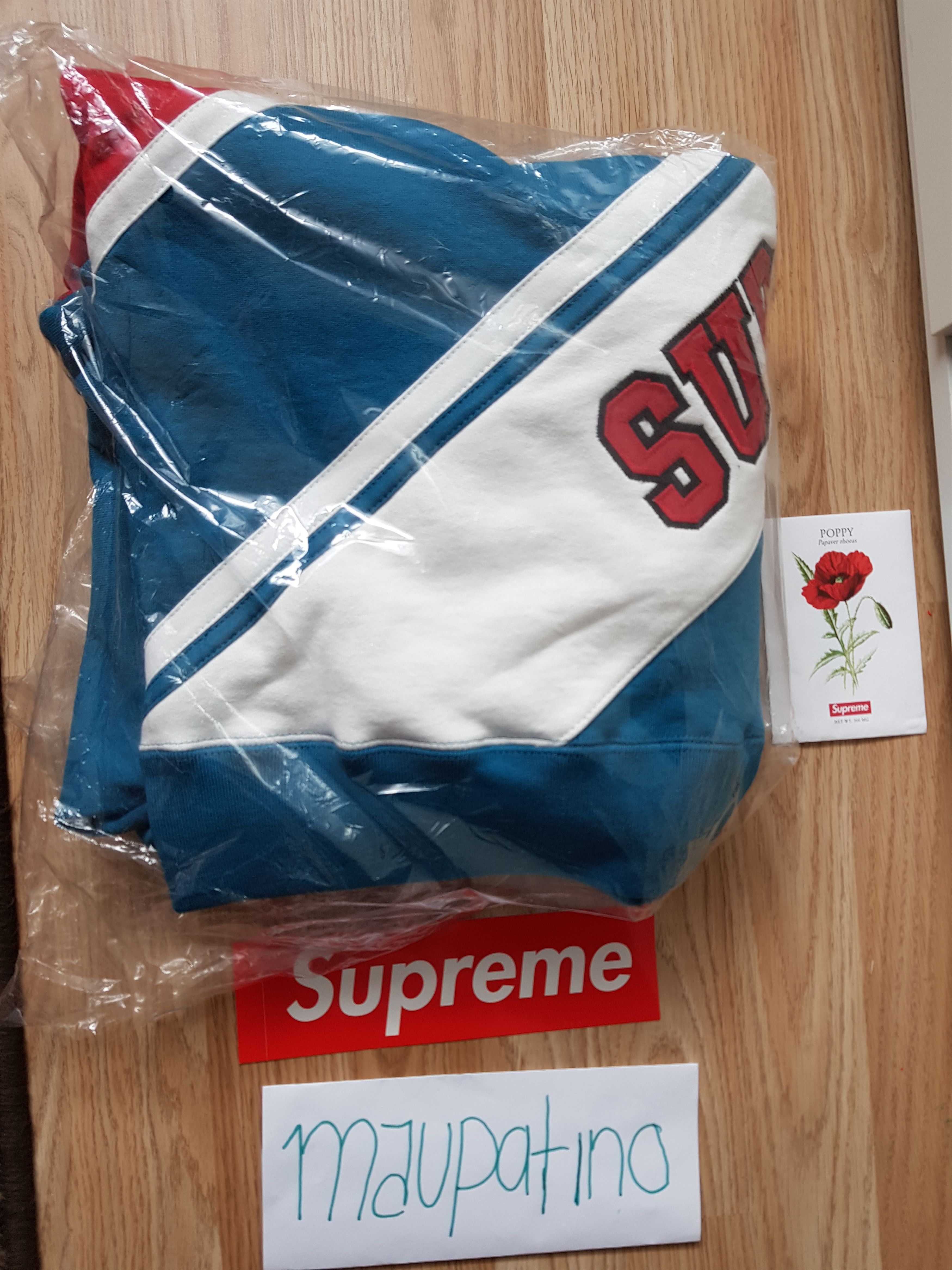 Supreme Diagonal Hooded Sweatshirt - Tops 