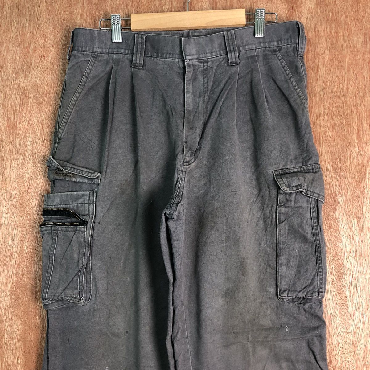 Japanese Brand DLL Hop Scot Distressed Multipocket Cargo Pants #c119 Size US 32 / EU 48 - 2 Thumbnail