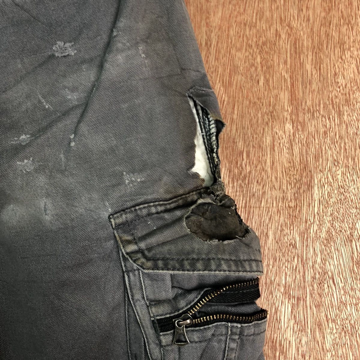 Japanese Brand DLL Hop Scot Distressed Multipocket Cargo Pants #c119 Size US 32 / EU 48 - 10 Thumbnail