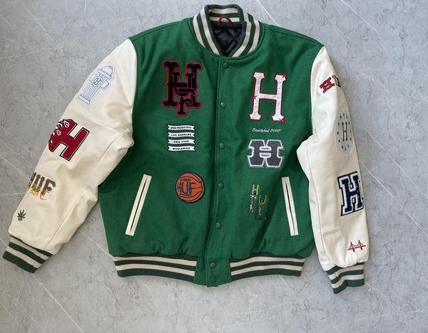 Huf HUF 20th anniversary varsity jacket M | Grailed