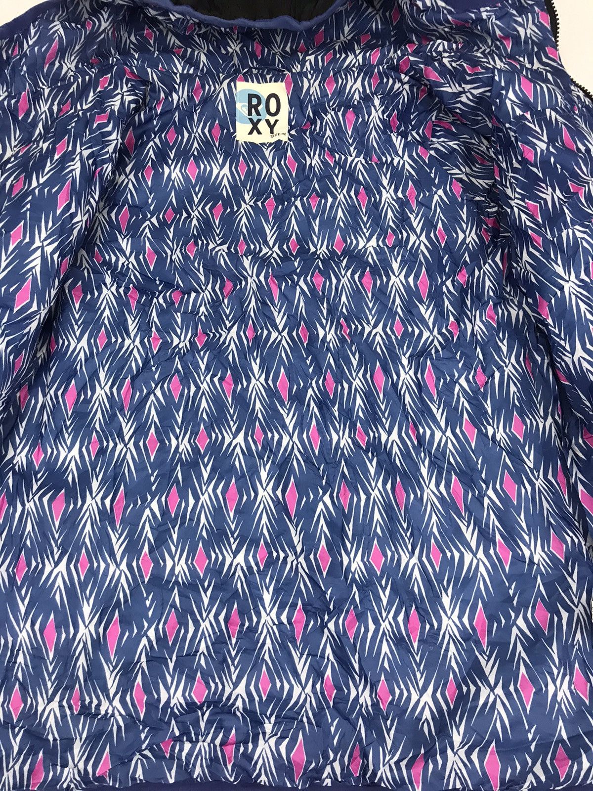 Japanese Brand Roxy Sweatshirt Hoodie Jacket Quilted Abstract Inner Size M / US 6-8 / IT 42-44 - 3 Thumbnail