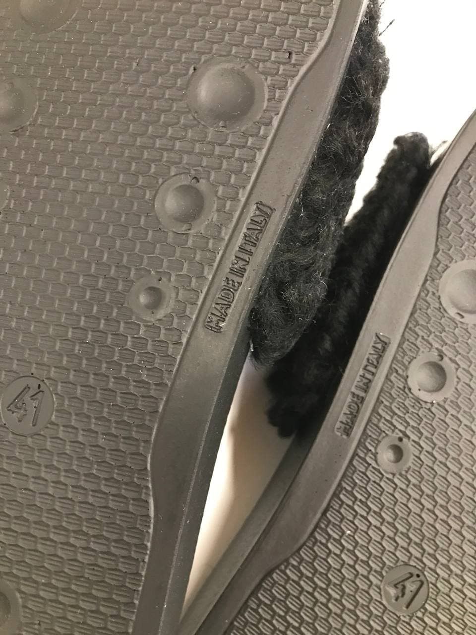 Marni Marni Black Furry Slides (0289) Size US 8 / EU 41 - 8 Thumbnail